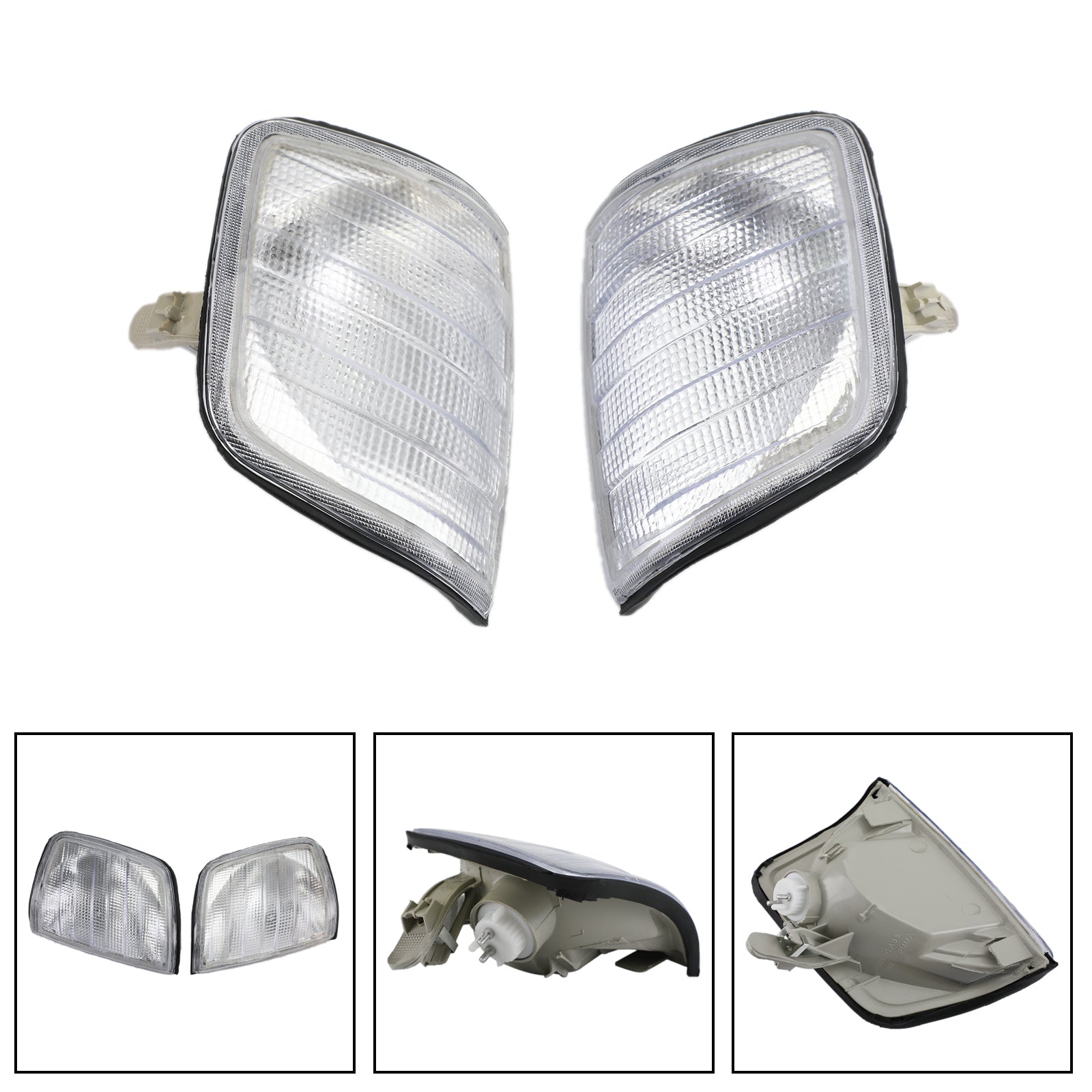 Coppia di luci di parcheggio con luci di svolta per Mercedes-Benz Classe E W124 Crediti 1986-1993