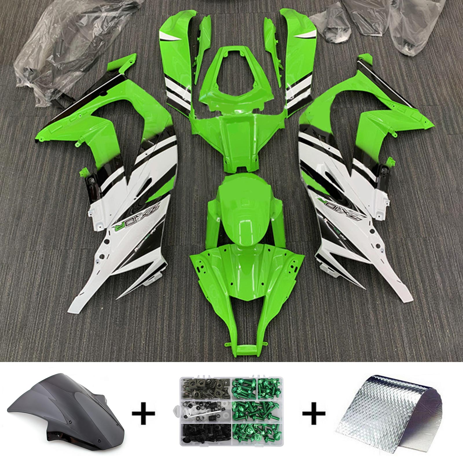 Amotopart Kawasaki ZX10R 2011-2015 ABS kunststof carrosseriekuipset