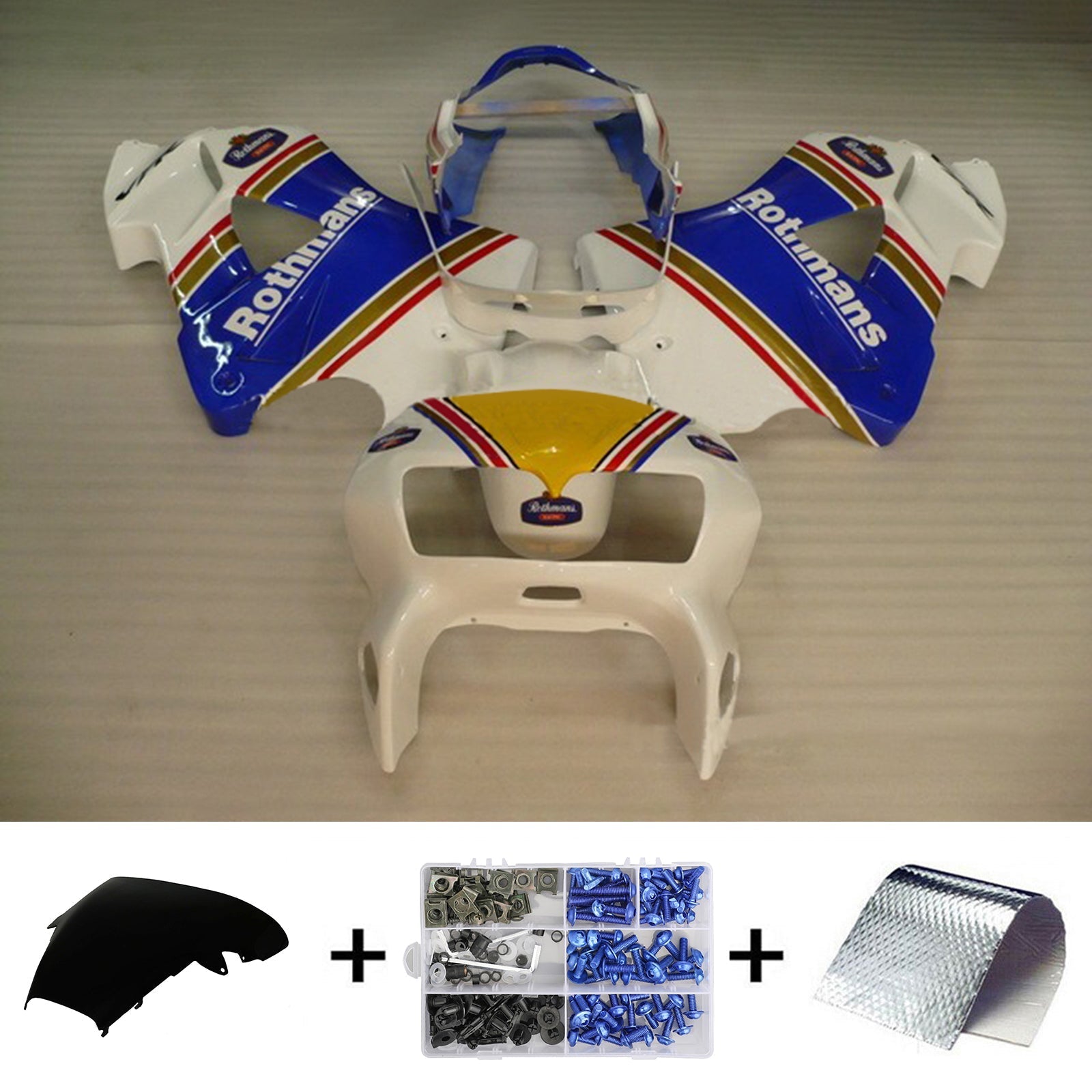 Amotopart Honda VFR800 1998-2001 ABS muovinen korin suojasarja
