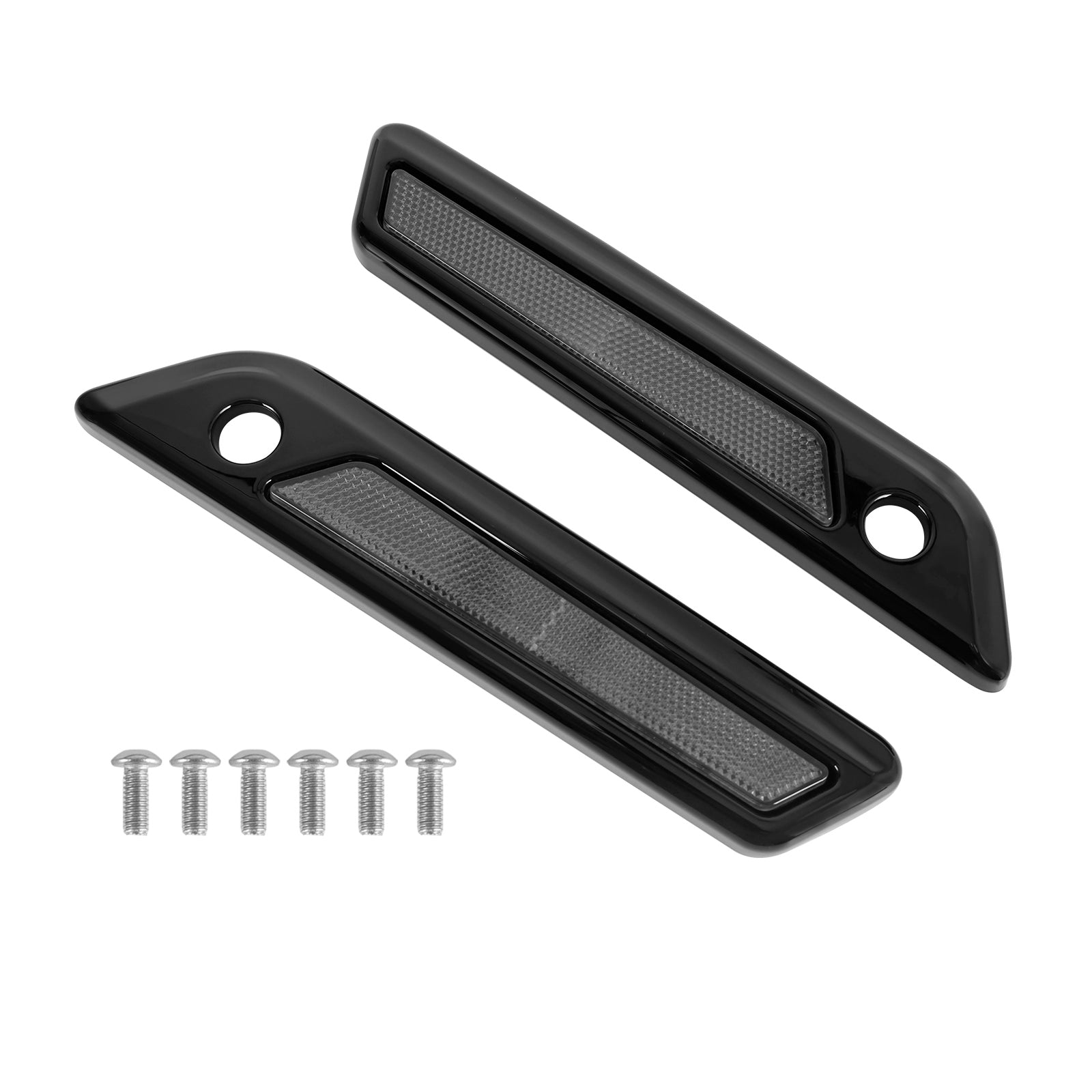 Coperchio di loquet di borse laterali per bagagli, per Touring Road Glide King 14-23, grigio carbone