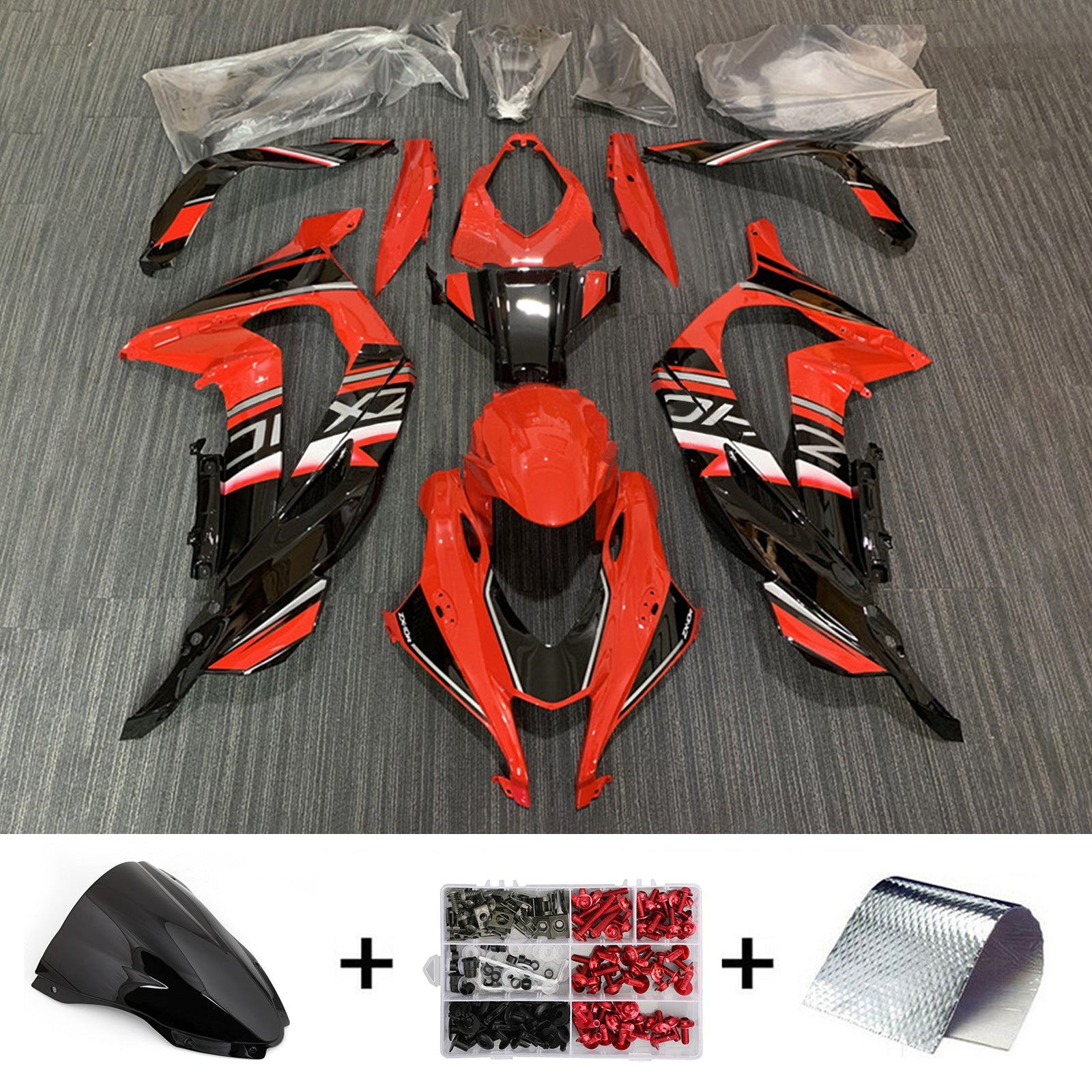 Amotopart Kawasaki ZX10R 2016-2020 ABS kunststof carrosseriekuipset