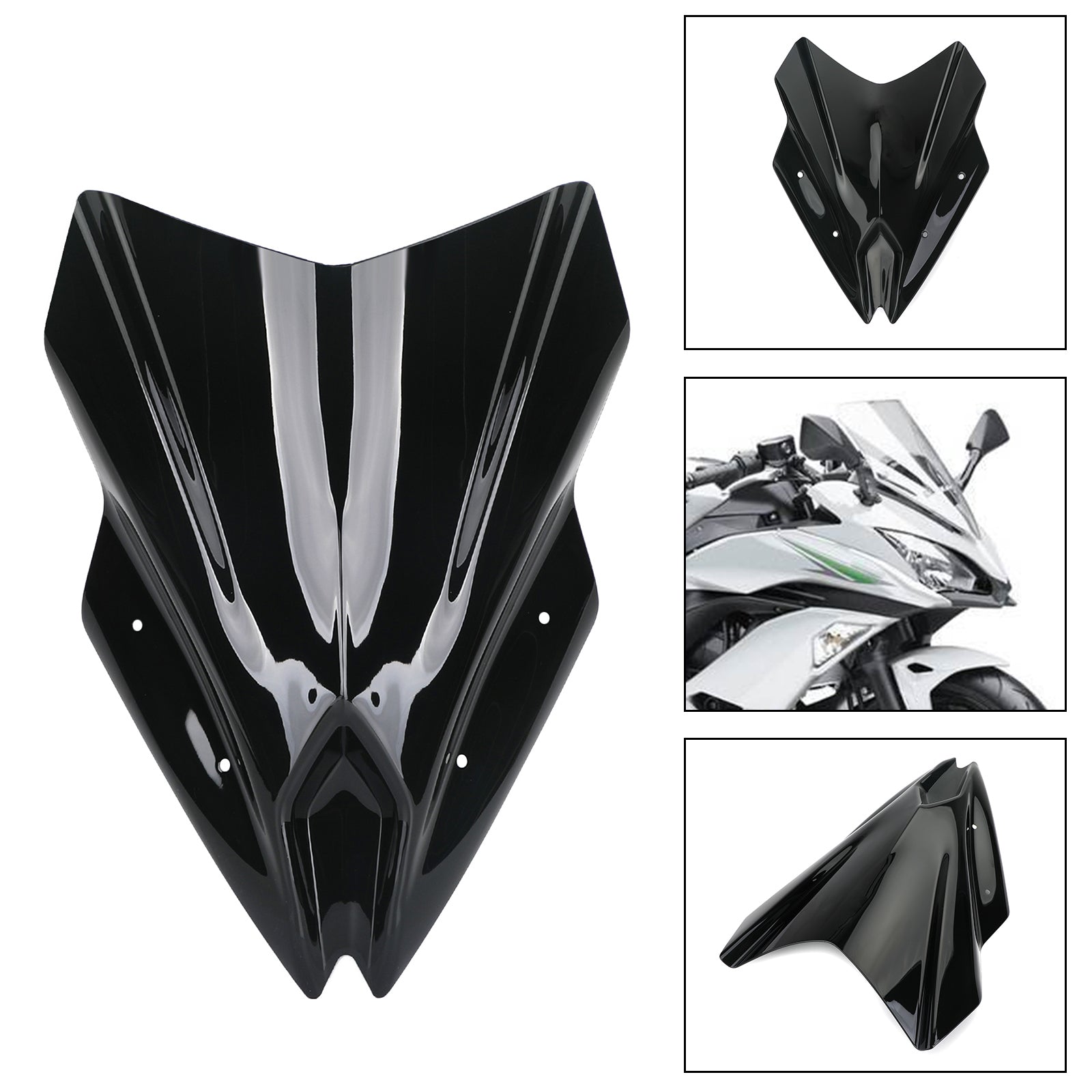 ABS motocikel vetrobranskega stekla za Kawasaki Ninja 650 2017-2019 generično