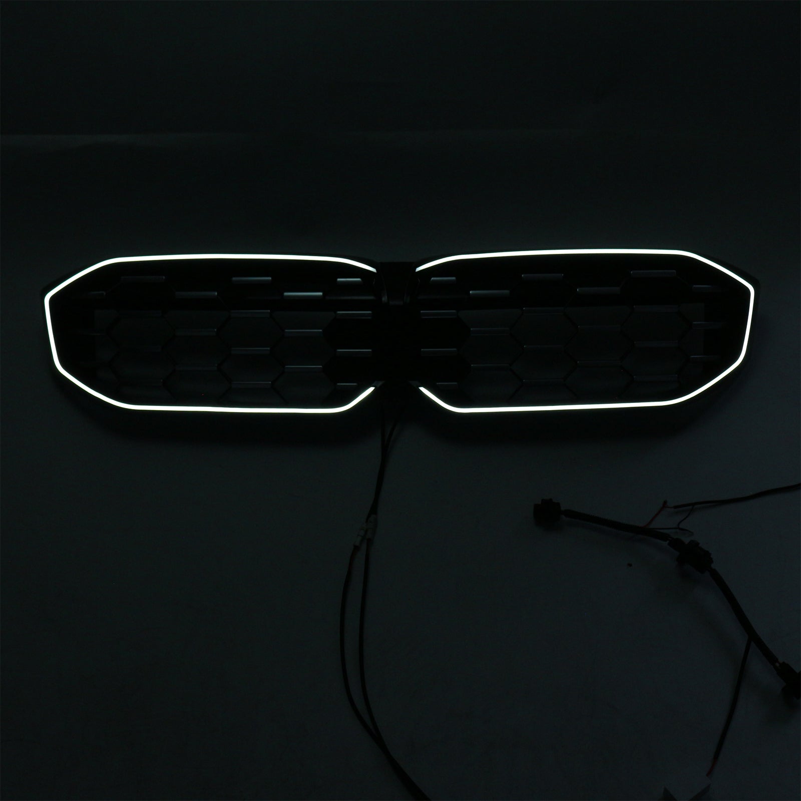 BMW 3 Serie G20 G28 2023-2024 Diamond Black Silver Grille Mesh