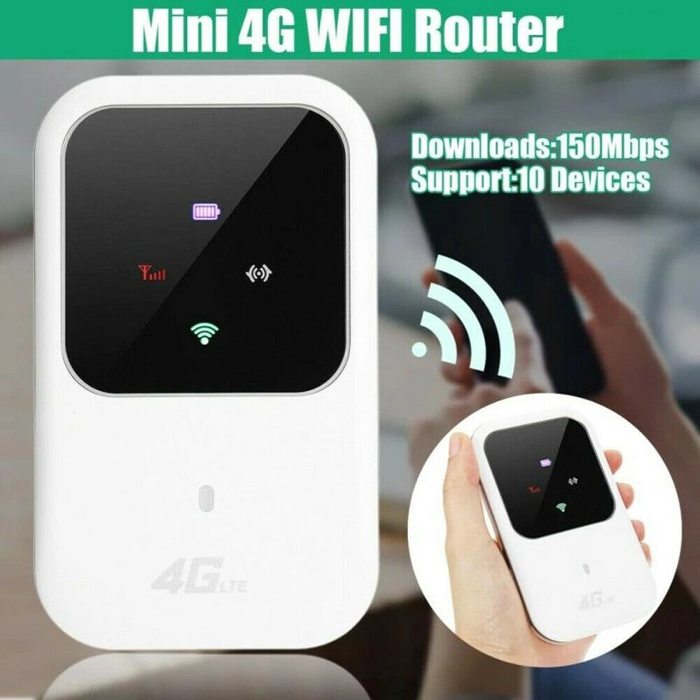 Enrutador WiFi portátil móvil inalámbrico 4G LTE de 100Mbps, punto de acceso de módem MIFI de 2100mAh