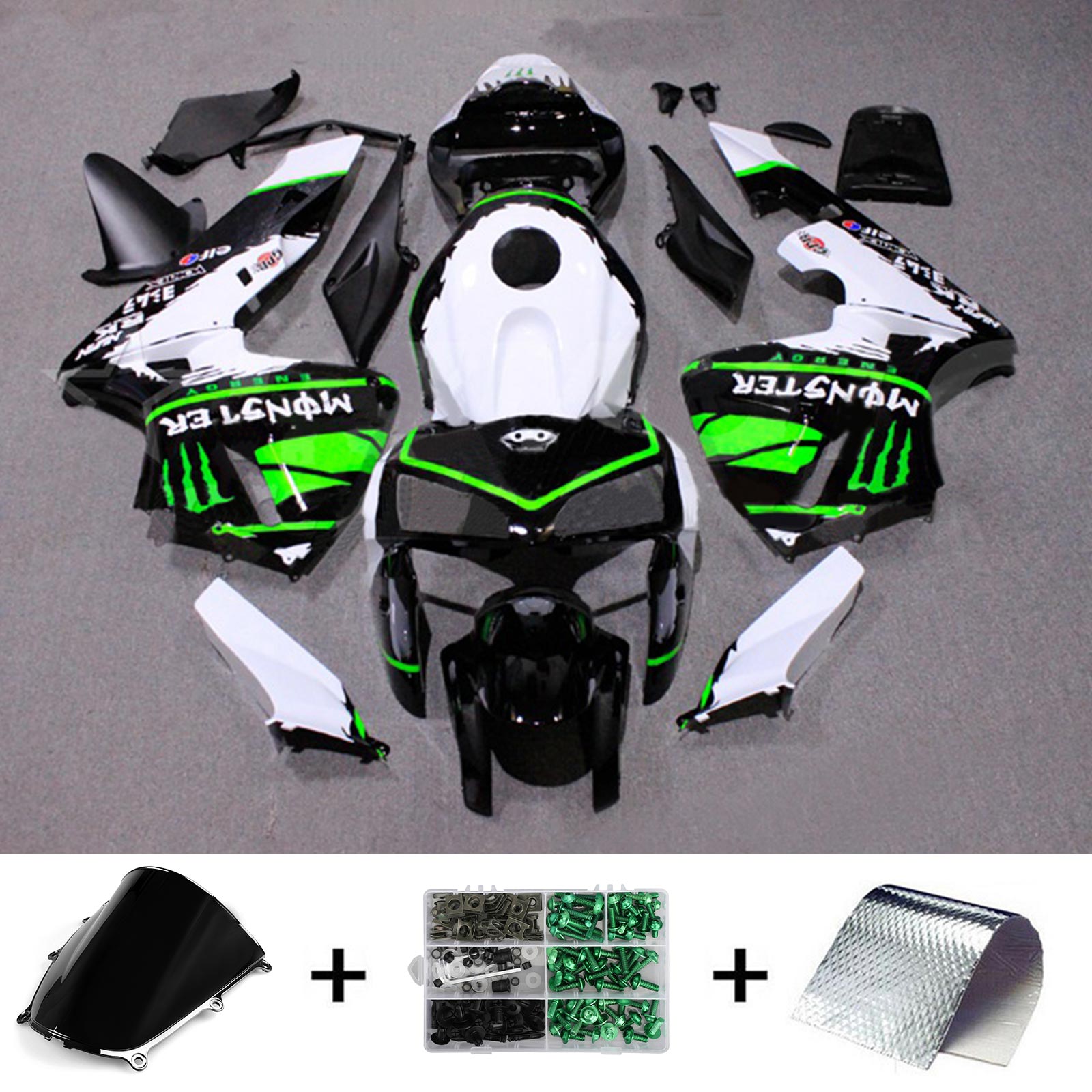 Amotopart Honda CBR600RR 2005-2006 F5 ABS muovinen korin suojasarja