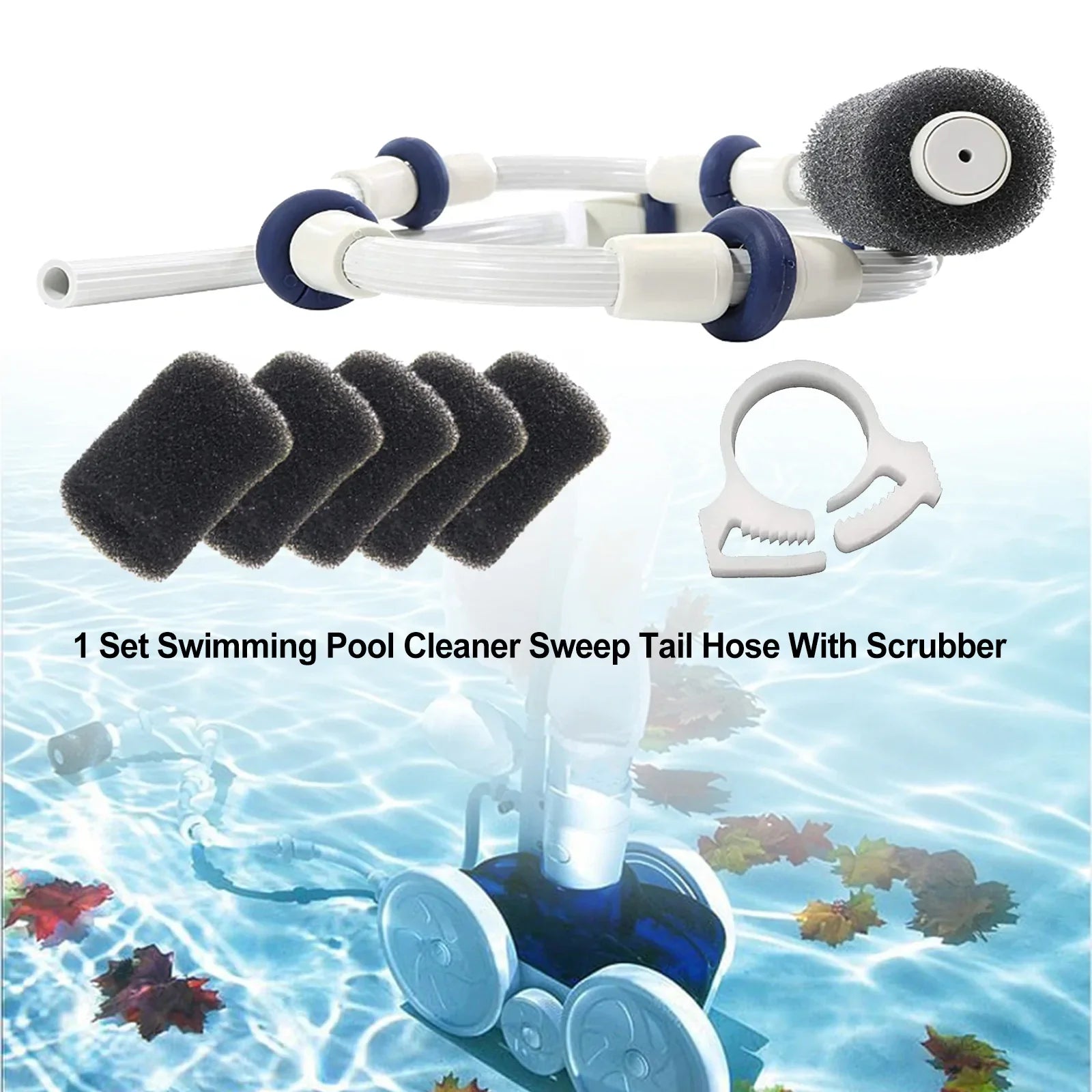 Tuyau de queue de balayage de nettoyeur de piscine avec épurateur pour Polaris 180 280 380 480