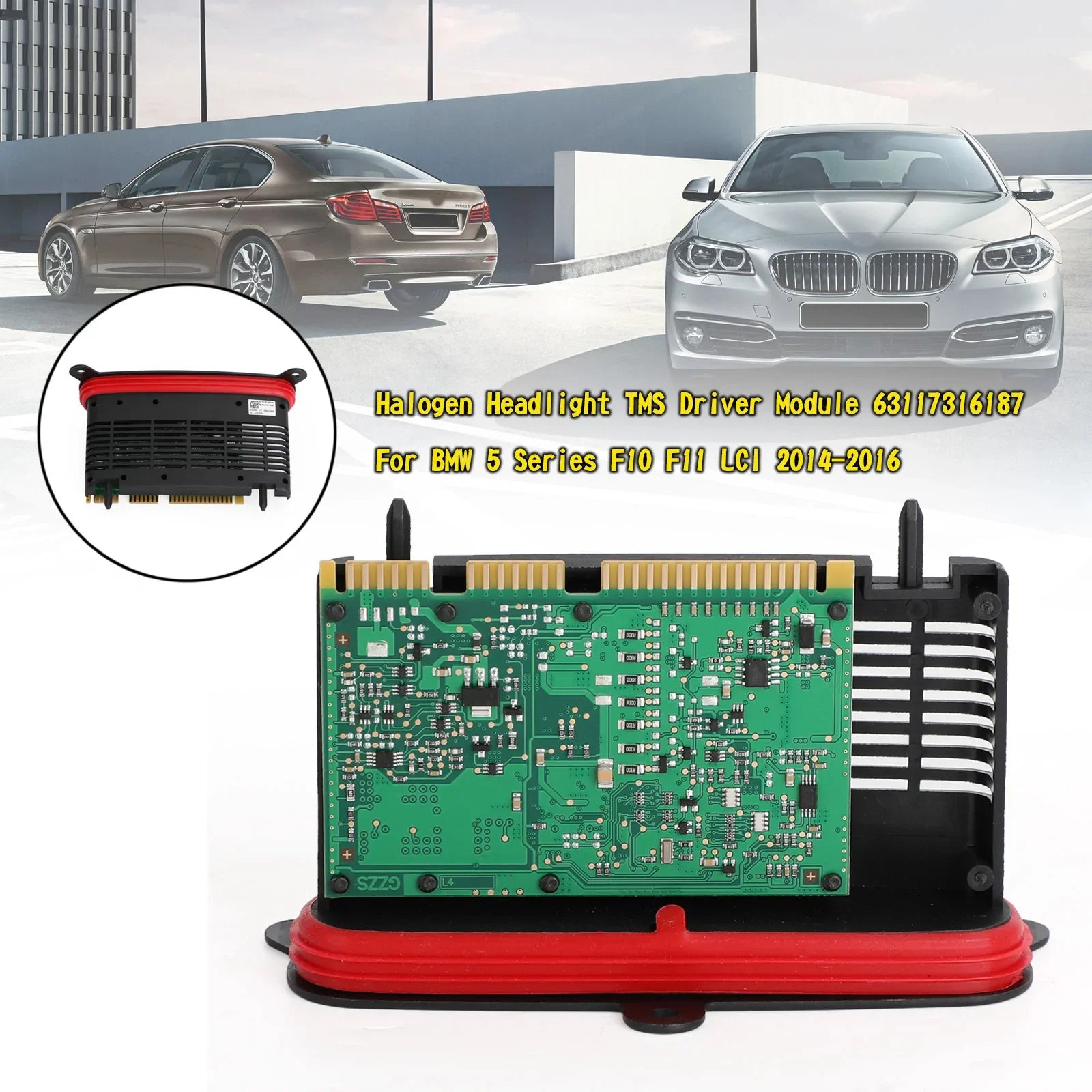 Modulo driver TMS per fari BMW Serie 5 F10 F11 LCI 2014-2016 63117316187