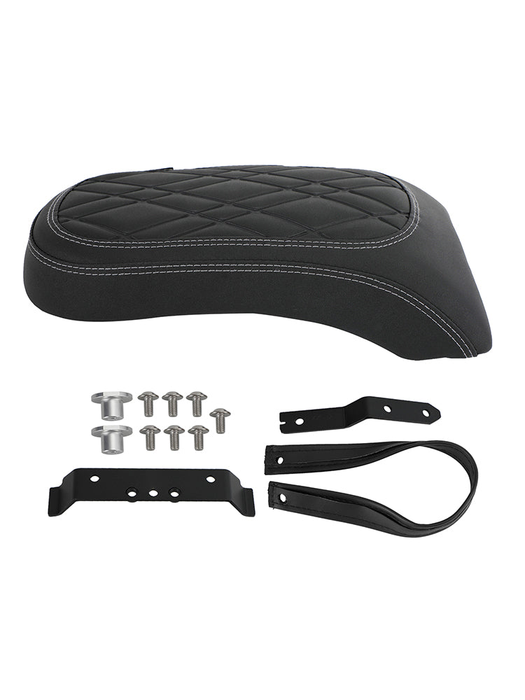 BMW R18 Bikes 2020-2022 2021 Blazinica potniškega sedeža Flat PU Black Grid
