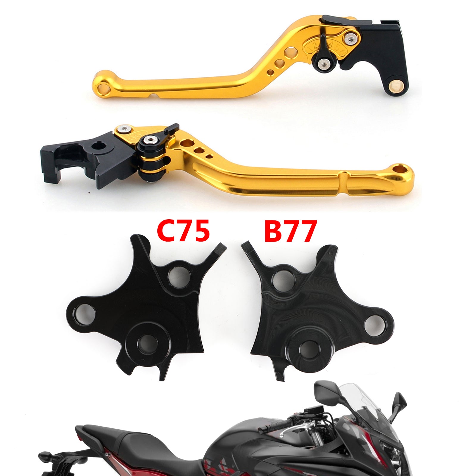 Leva del freno frizione regolabile per BMW R1200GS AVVENTRE (LC) 2014-2018 Generico