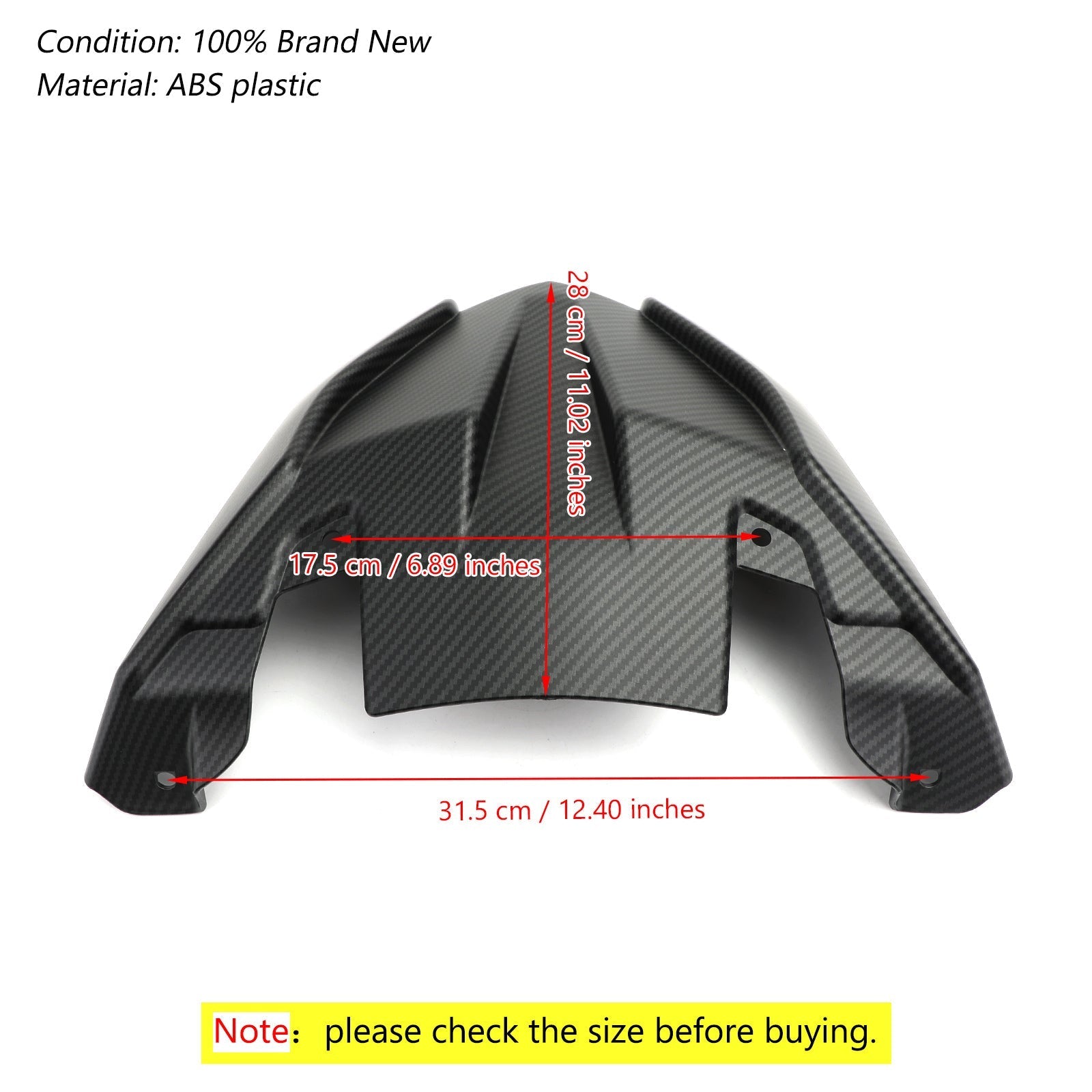 Extension de bec de garde-boue avant ABS moto pour Yamaha MT09 Tracer/GT 2018-2020 générique