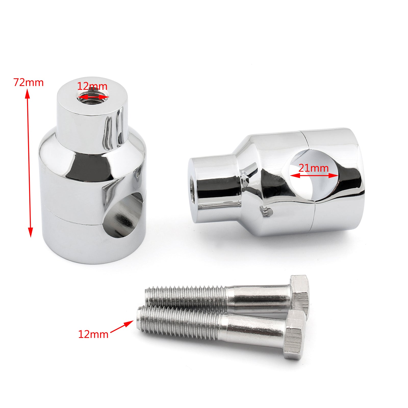 Dvigovalniki krmila Dvigovalniki Montažne objemke Motocikel Kolo 7/8" 22 mm črna generična