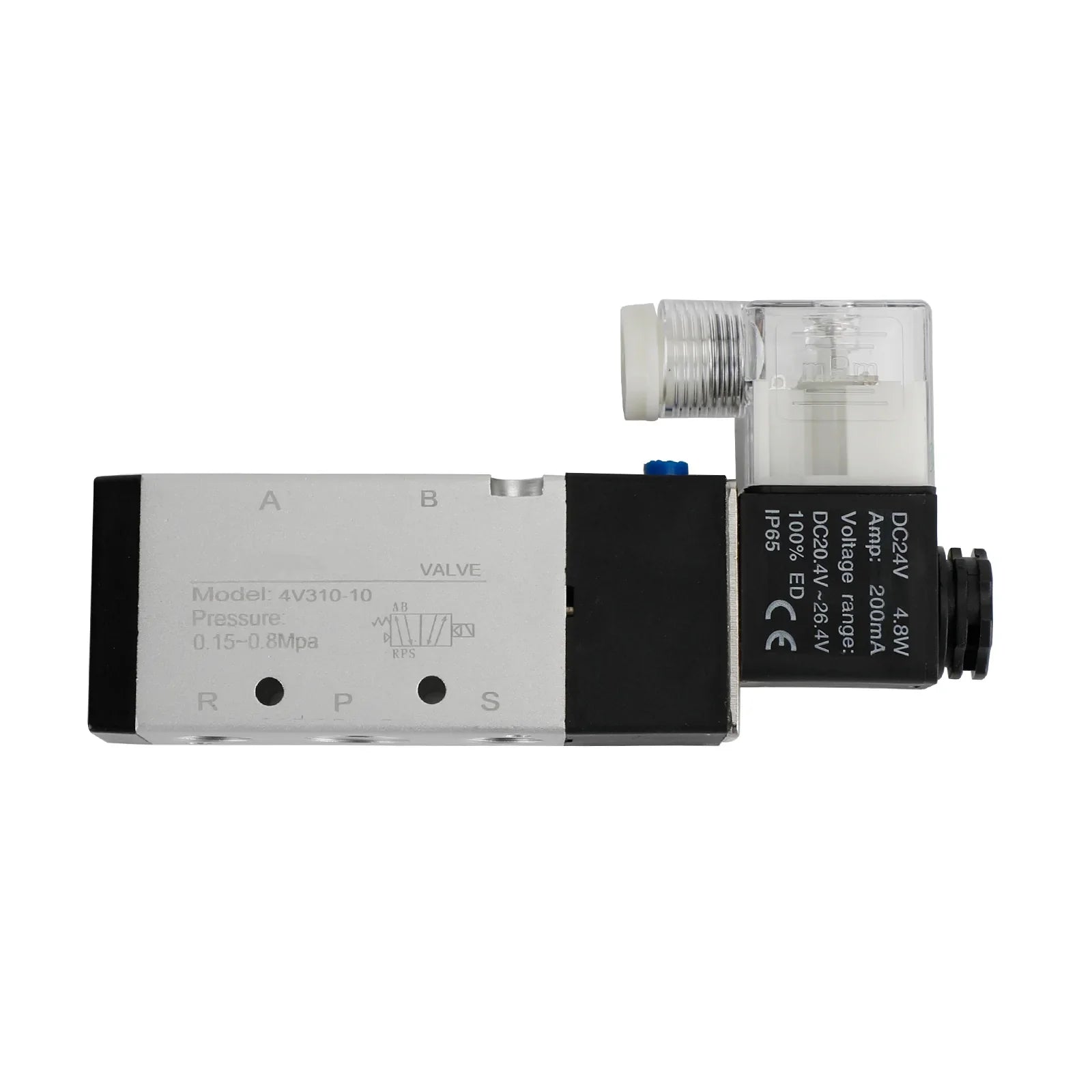 Electrovanne électrique pneumatique 4V310-10 2 positions 5 voies PT 3/8"