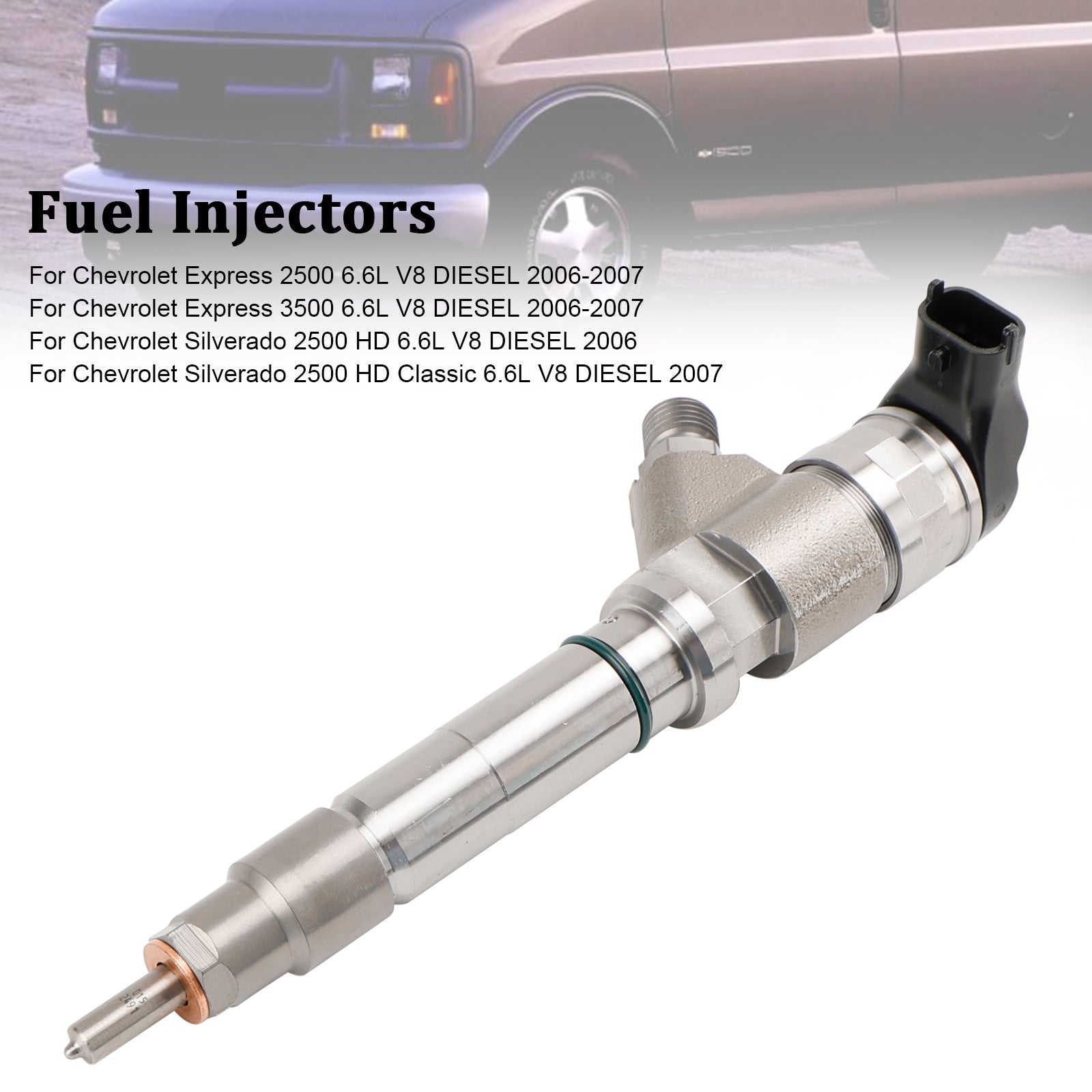 2007 Chevrolet Silverado GMC Sierra 2500 HD 3500 classique 6,6l V8 Diesel 1 pièces injecteur de carburant 0445120042 0445120082