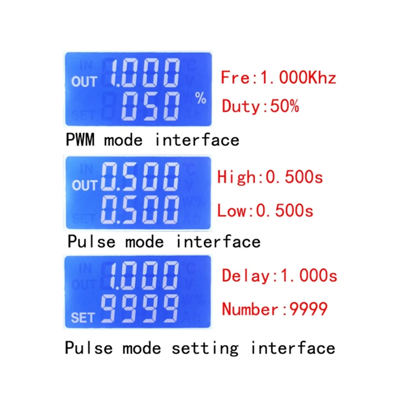Onde carrée de cycle de service de fréquence d'impulsion de module de générateur de signal PWM réglable