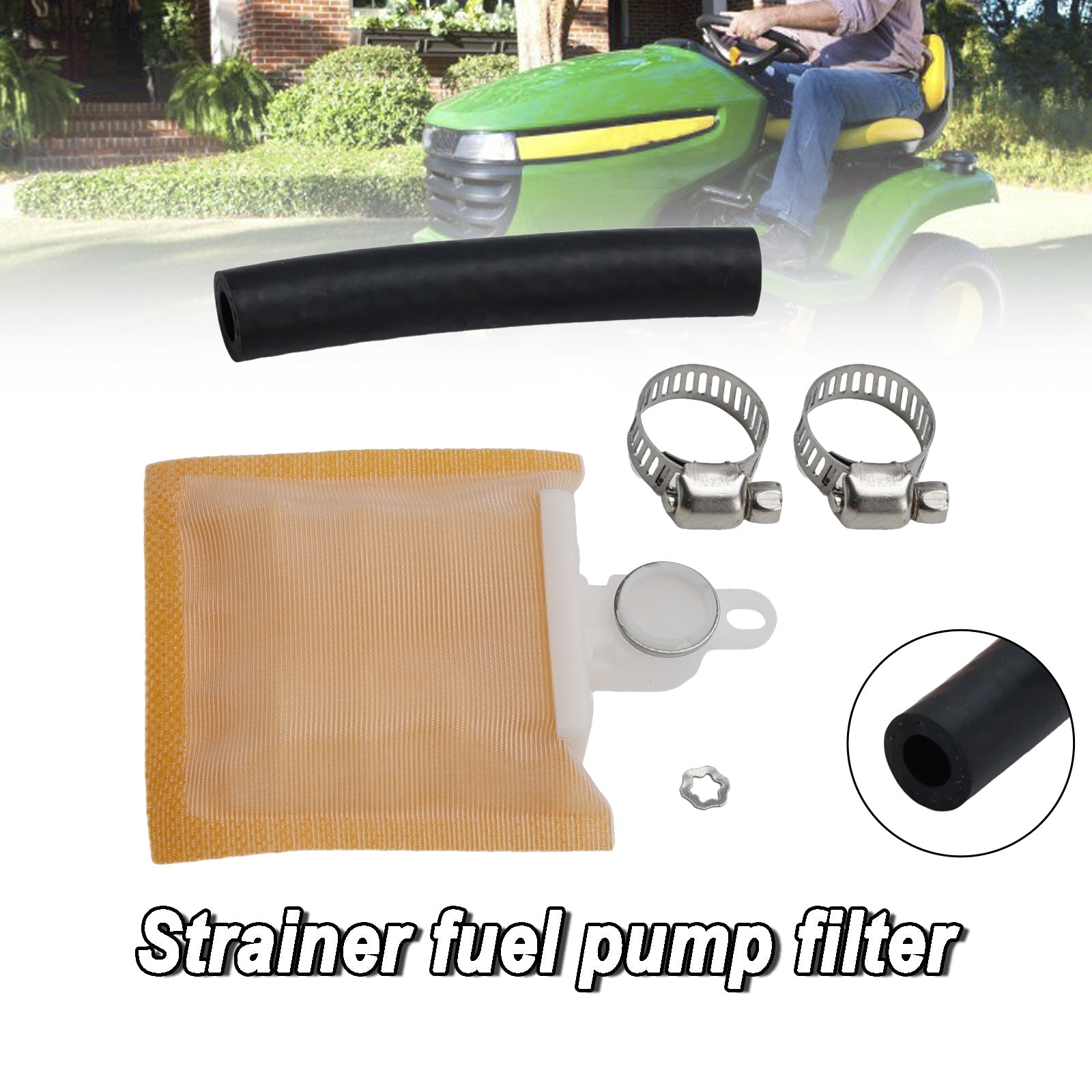 John Deere Lawn 425 445 455 AM117116 Filtre de pompe à carburant à crépine TY22462