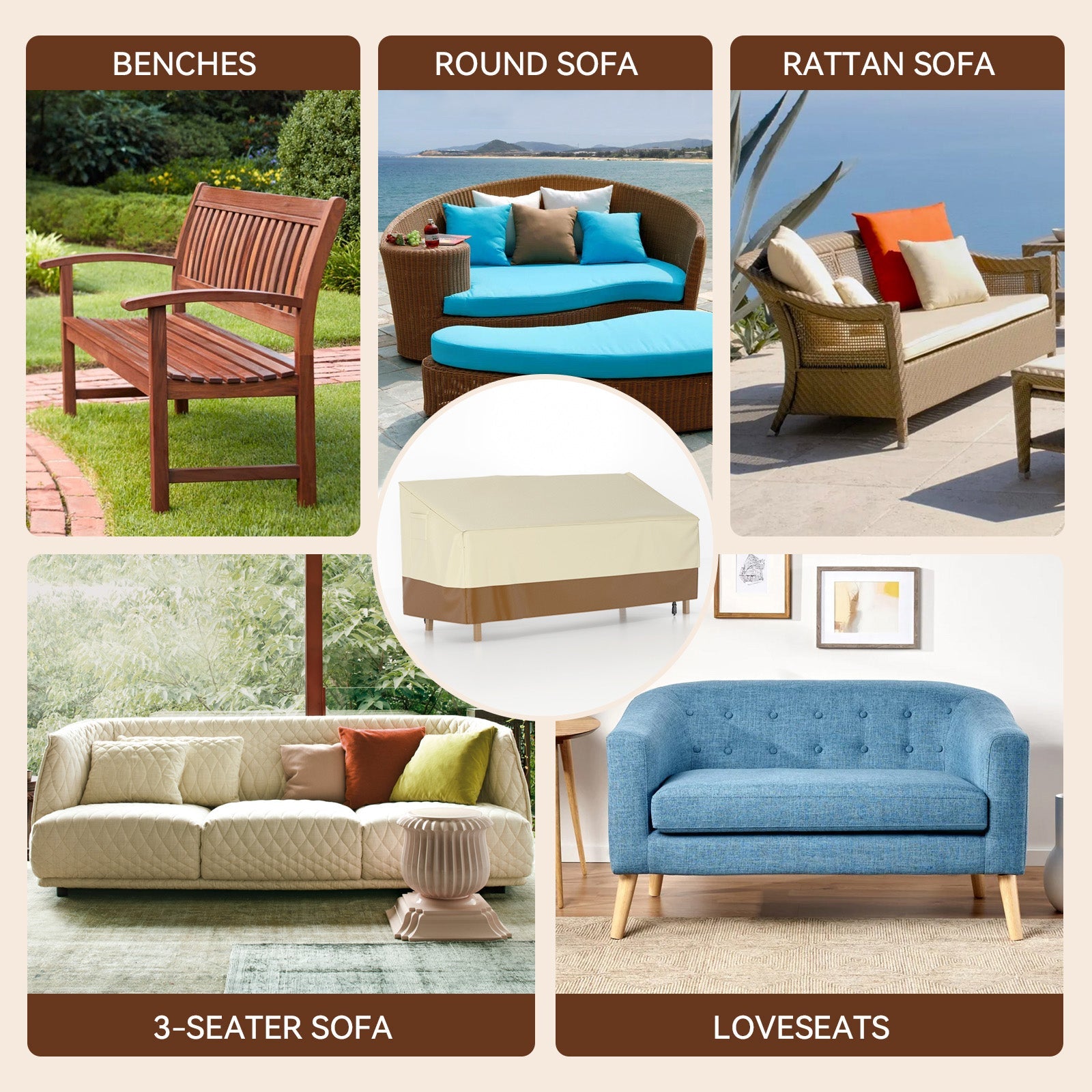 600D sofa, wodoodporne, dla mebli ogrodowych, na zewnątrz