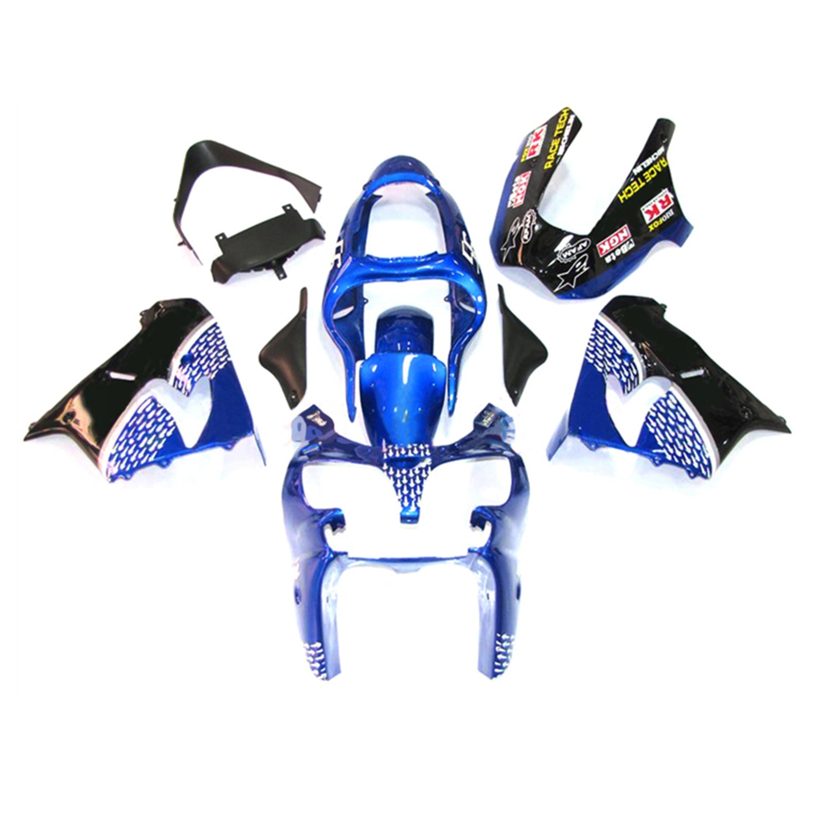 Amotopart Kawasaki ZX9R 2002-2003 ABS kunststof carrosseriekuipset