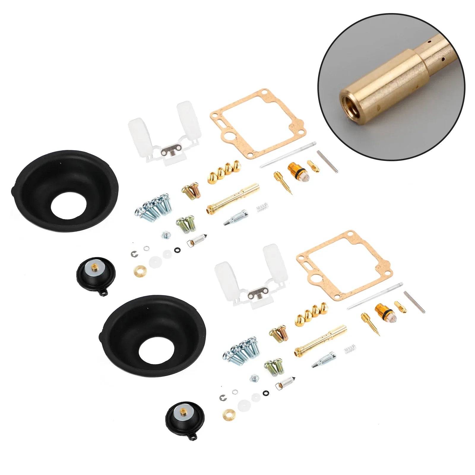 Kit di riparazione ricostruzione carburatore 2X per Yamaha Virago XV750 1988-1998 generico
