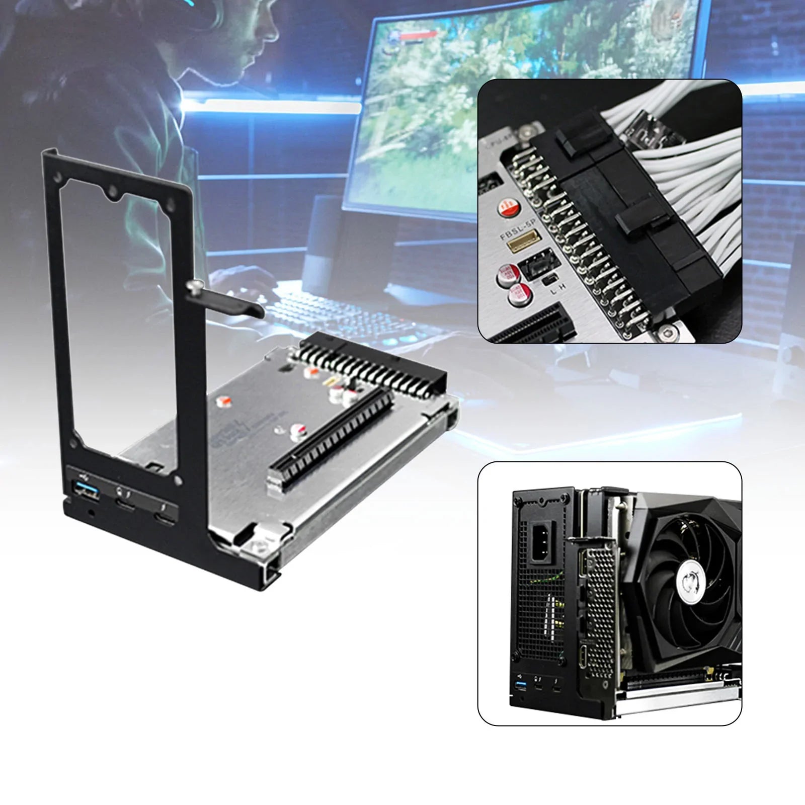 Support étendu pour carte graphique Thunderbolt 3 4 ports TH3P4G2 mini USB3.0