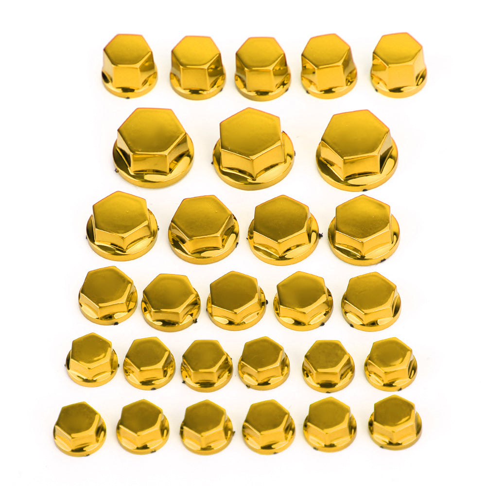 30 pcs abs moto v hexagonski plastični vtični vijak pokriva Boulon Cap Generic Cover