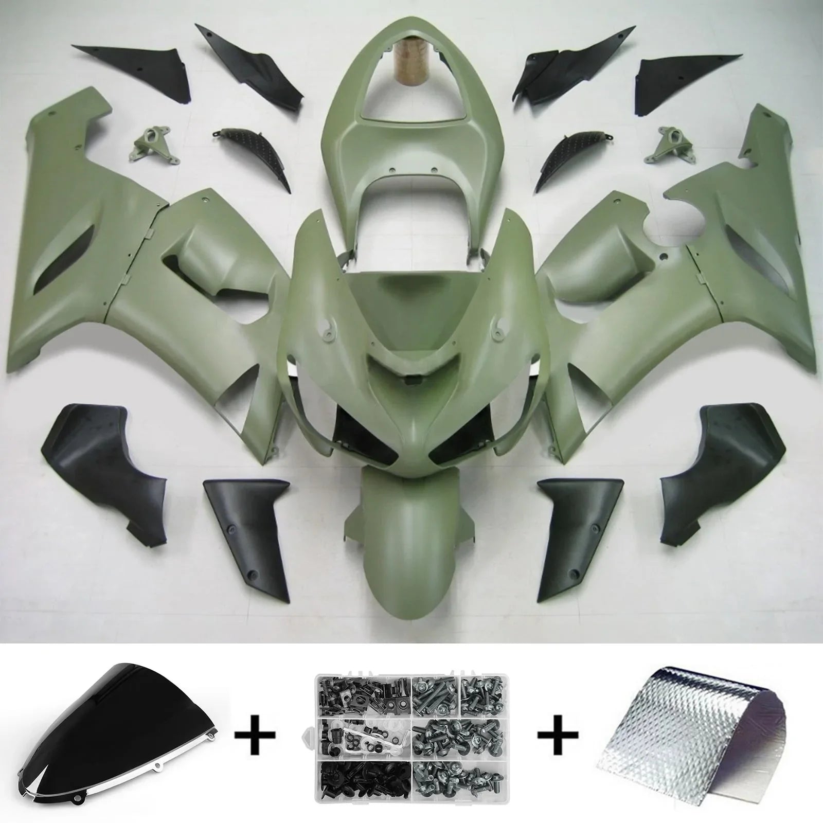 Amotopart kuipset voor Kawasaki ZX6R 636 2005-2006 Generiek