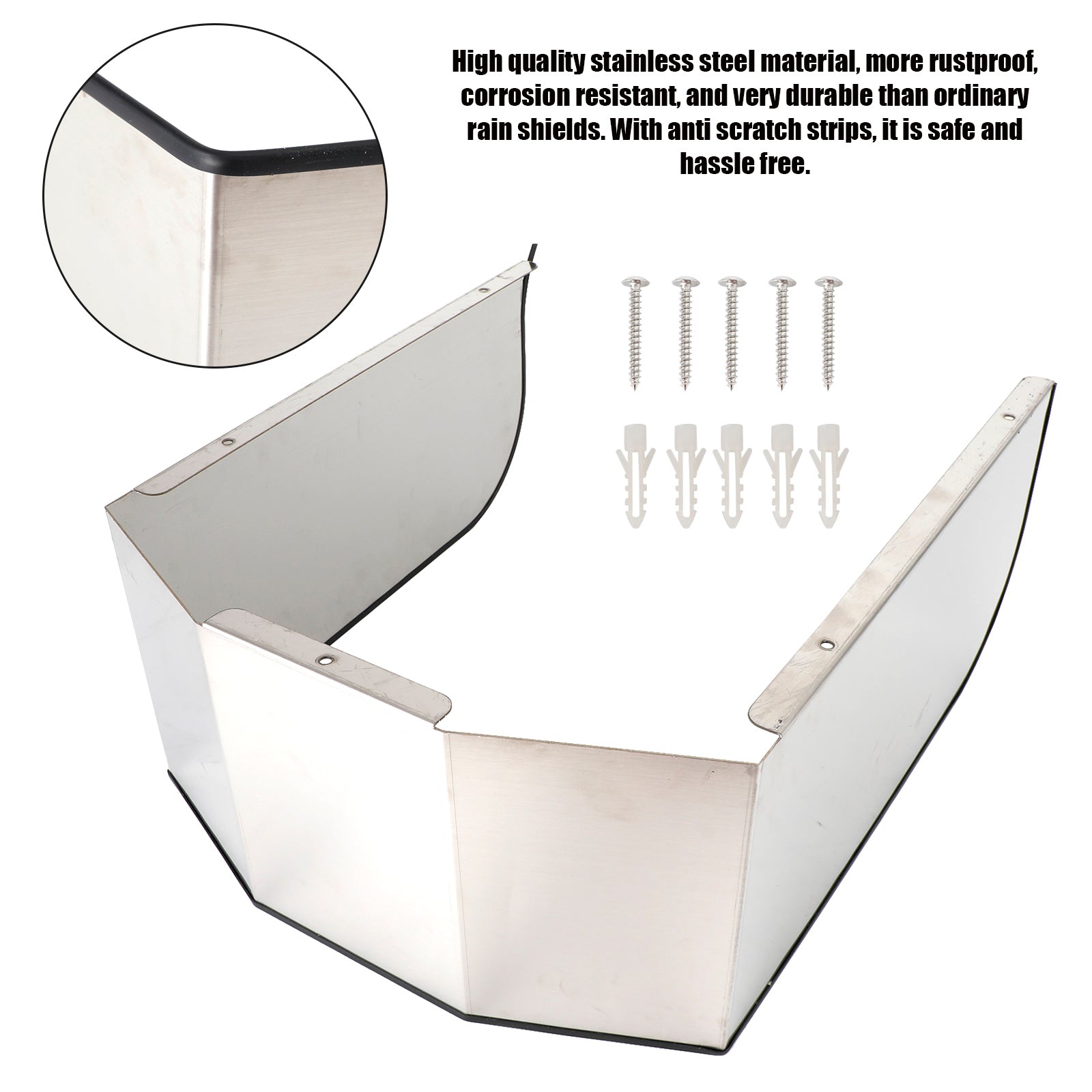 Couverture de pluie de boîte de mur de boîte de protection contre les intempéries 'acier inoxydable pour la prise de sonnette