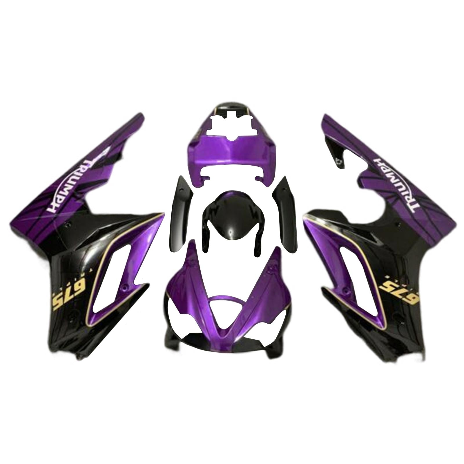 Amotopart Triumph Daytona 675 2009-2012 ABS kunststof carrosseriekuipset