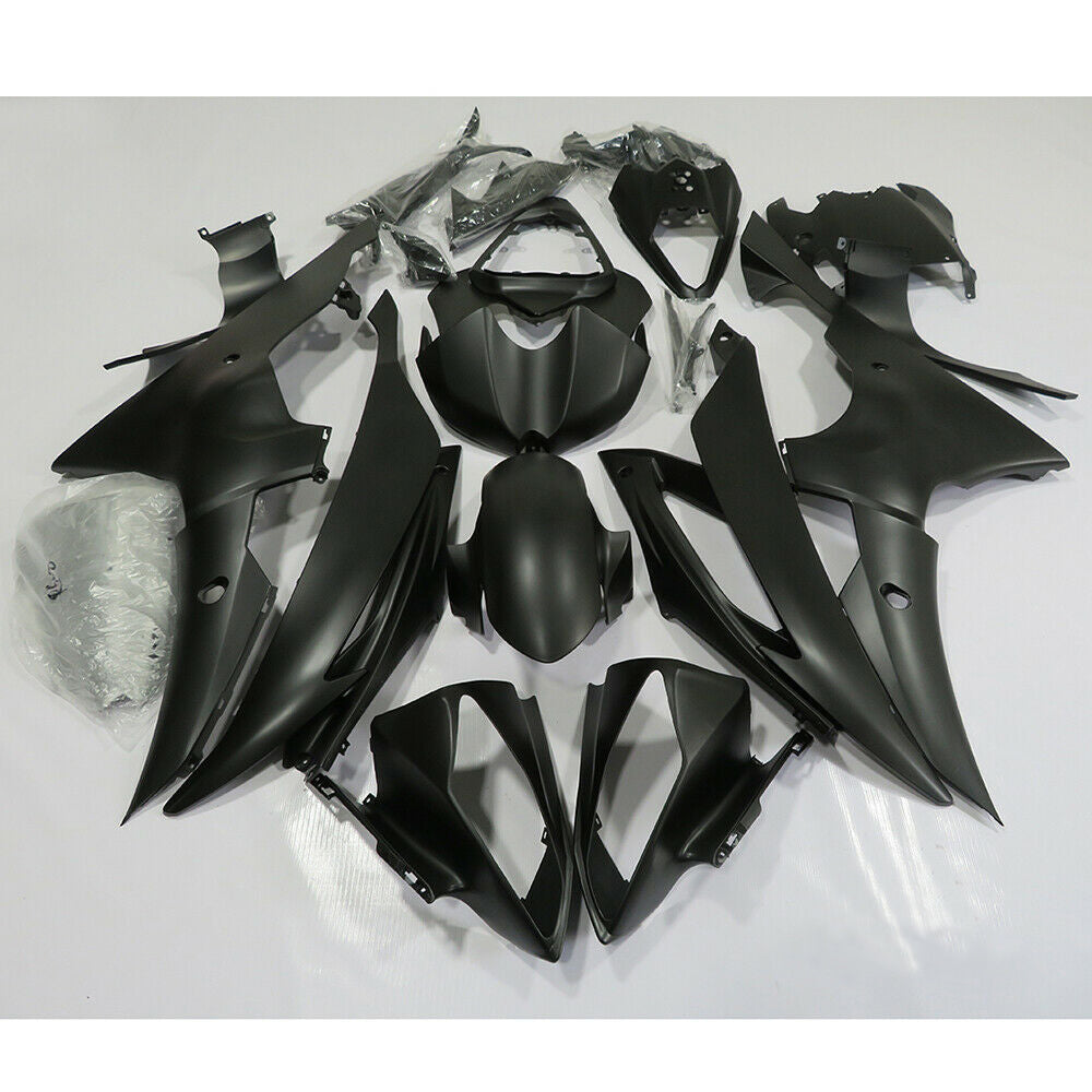 Zestaw plastikowego korpusu wtryskowego Amotopart do YAMAHA YZF-R6 2008-2016 Generic Matte Black