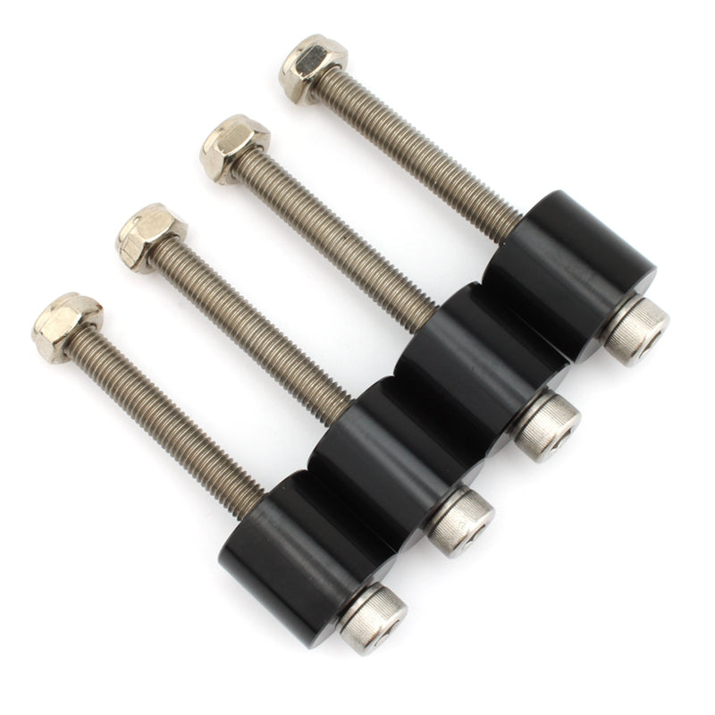 Zwarte stuurverhogerset van 1 inch voor Suzuki Hayabusa GSX 1300R 99-19 Generiek