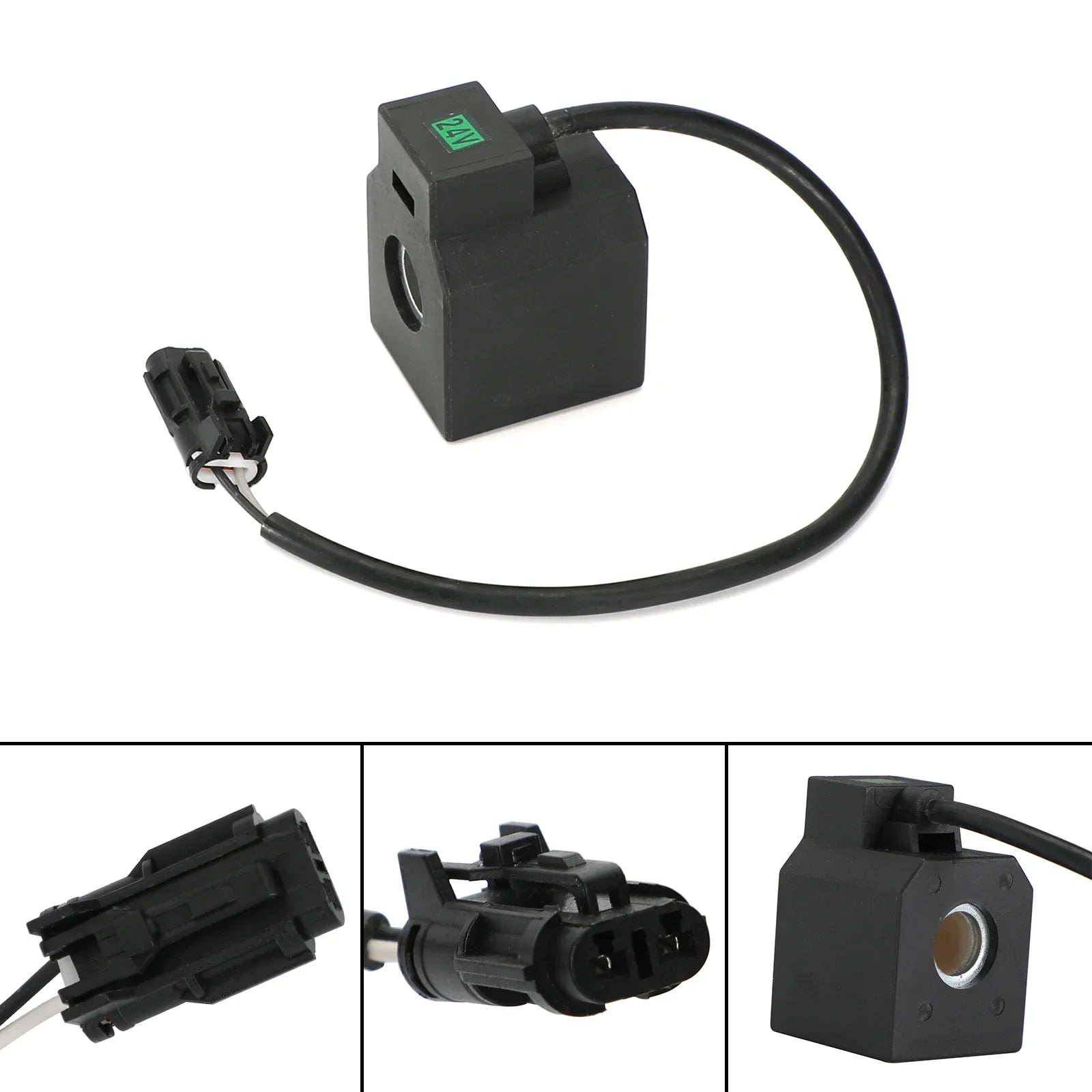 1 szt. Cewka zaworu elektromagnetycznego 24 V DC do koparki Hyundai R55 R210-5 R220-5