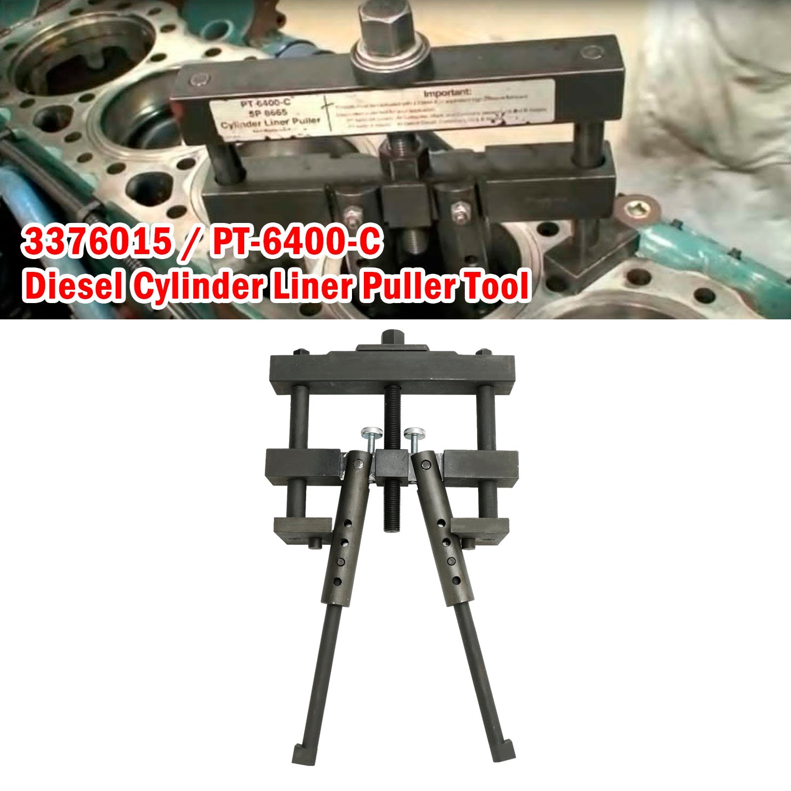 PT-6400-C Orodje za snemanje oblog dizelskega cilindra za Caterpillar/Cummins/Volvo