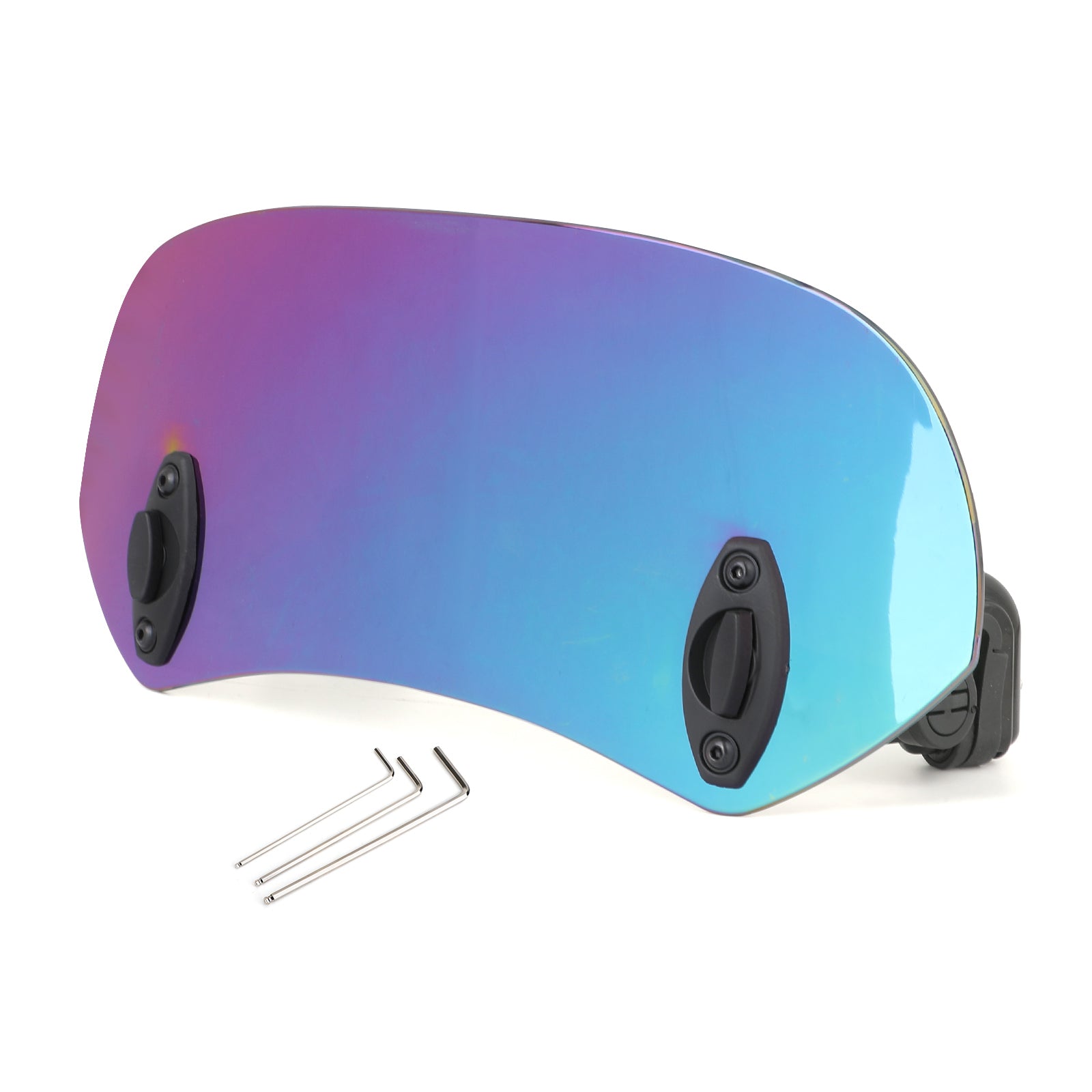 Clip regolabile in moto sul deflettore del vento di espansione del parabrezza