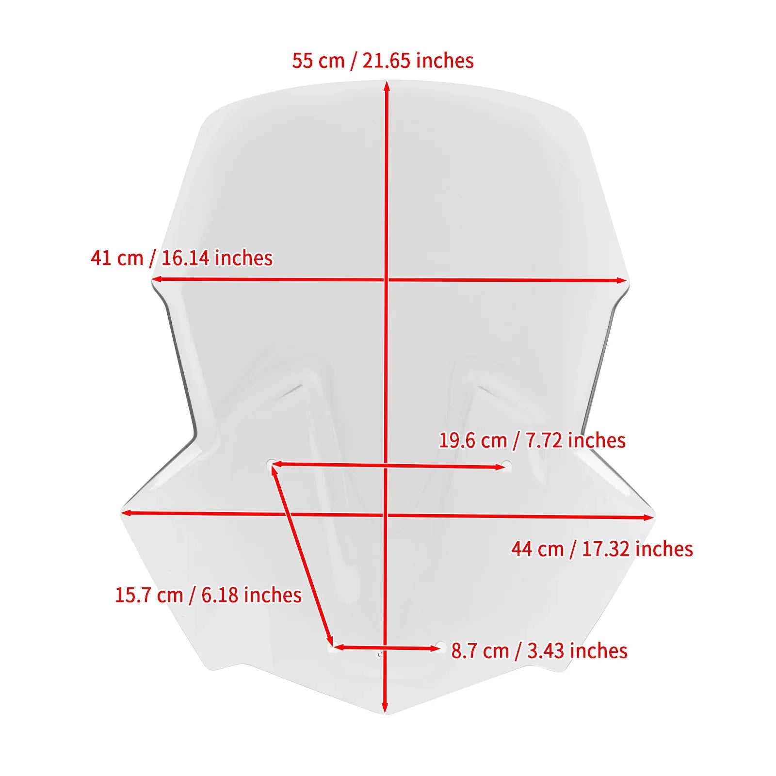 Pare-brise Pare-brise pour TRIUMPH Tiger 800 XC/XR/XRX/XRT/XCX/XCA 2018-2021