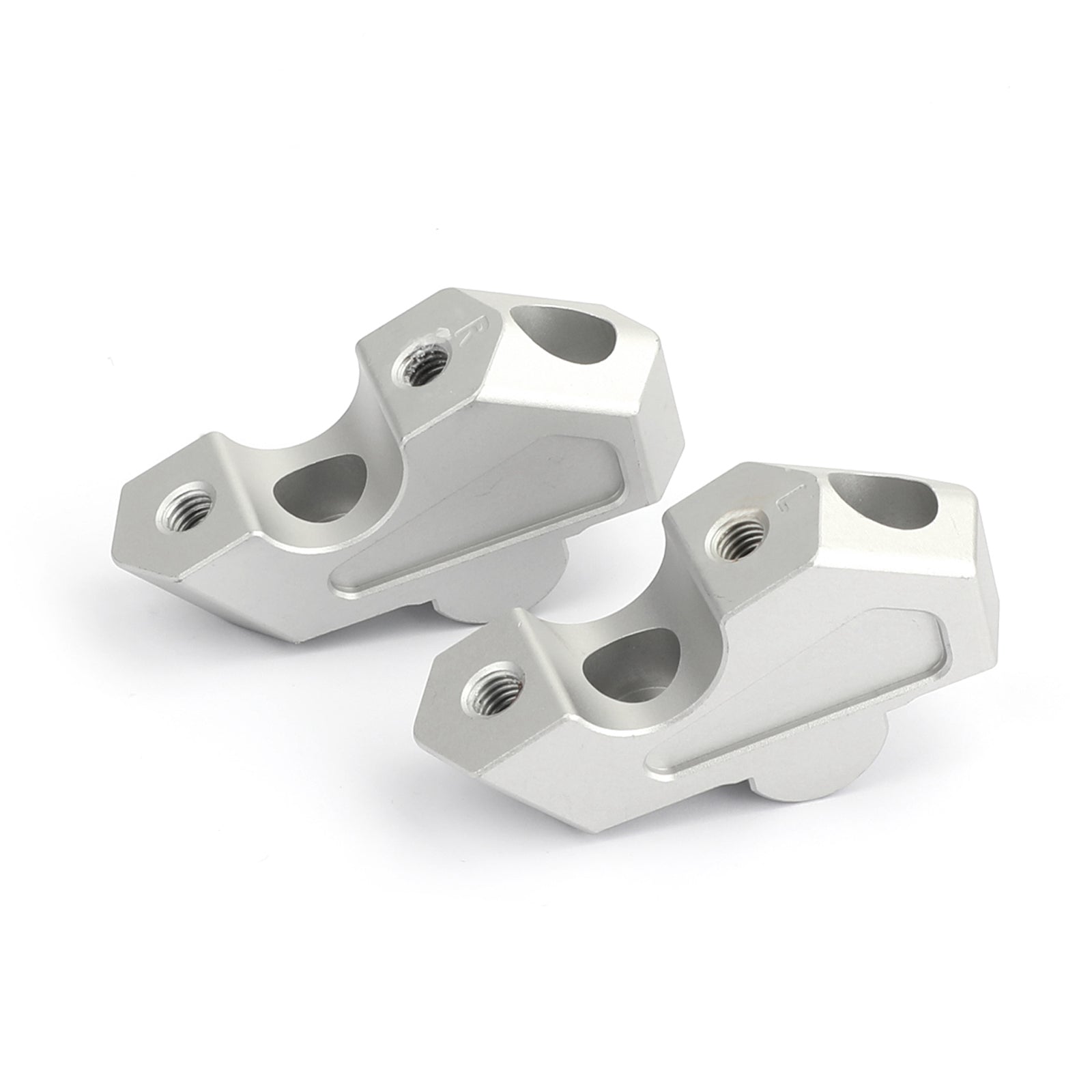Podnośniki kierownicy 20 mm srebrne 7/8" wznios 23 mm do BMW F750GS 2018 2019 Generic