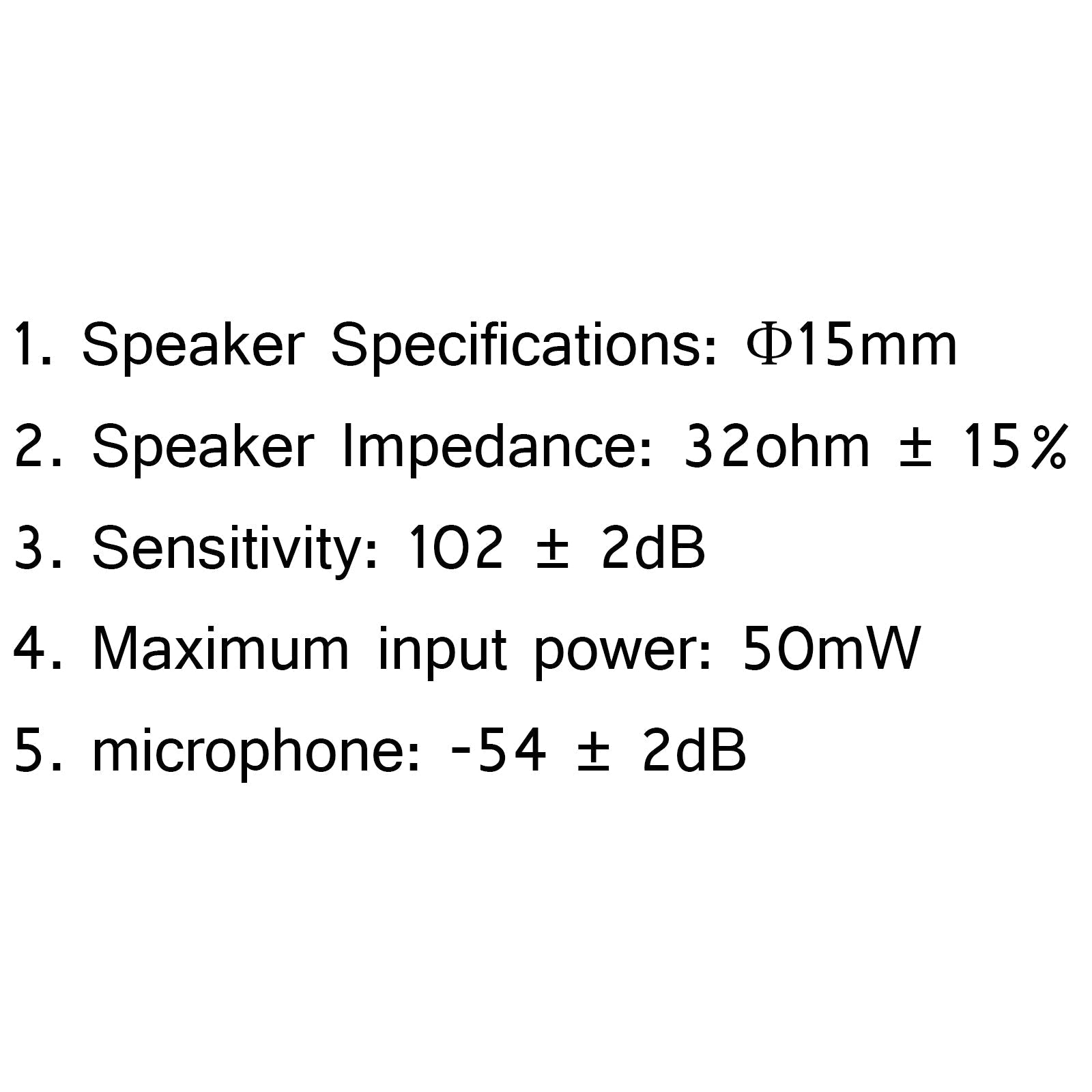 5x auricular auricular micrófono de 2 pines para Baofeng Walkie Radio UV 5R BF 888s