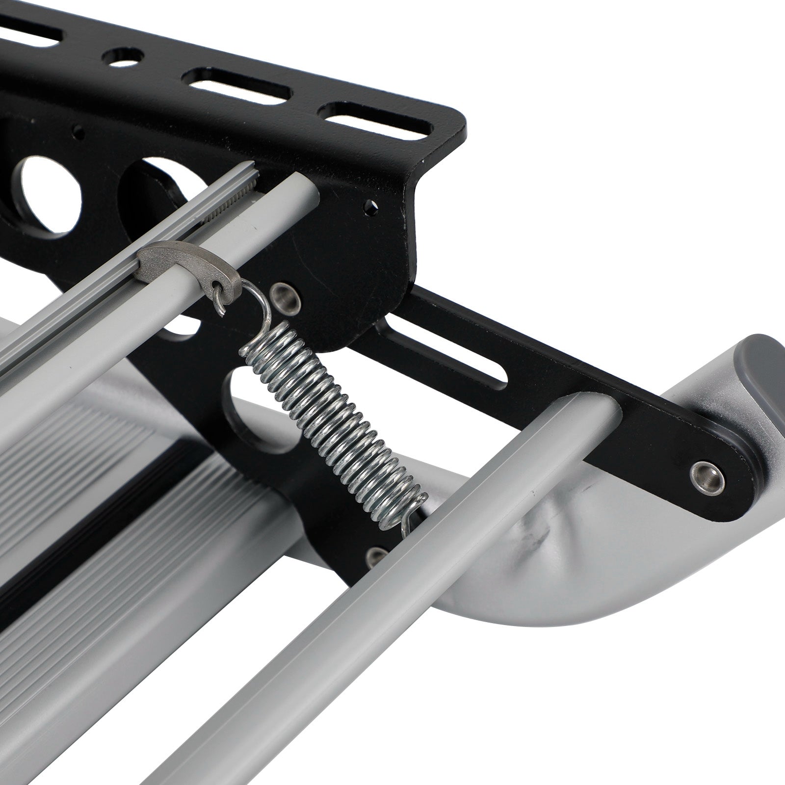 Aluminiowa drabina do przyczep kempingowych, drabinka do kampera, kompaktowa, rozkładana lub chowana jedną ręką, składana drabina wejściowa, chowana do ogólnego kampera