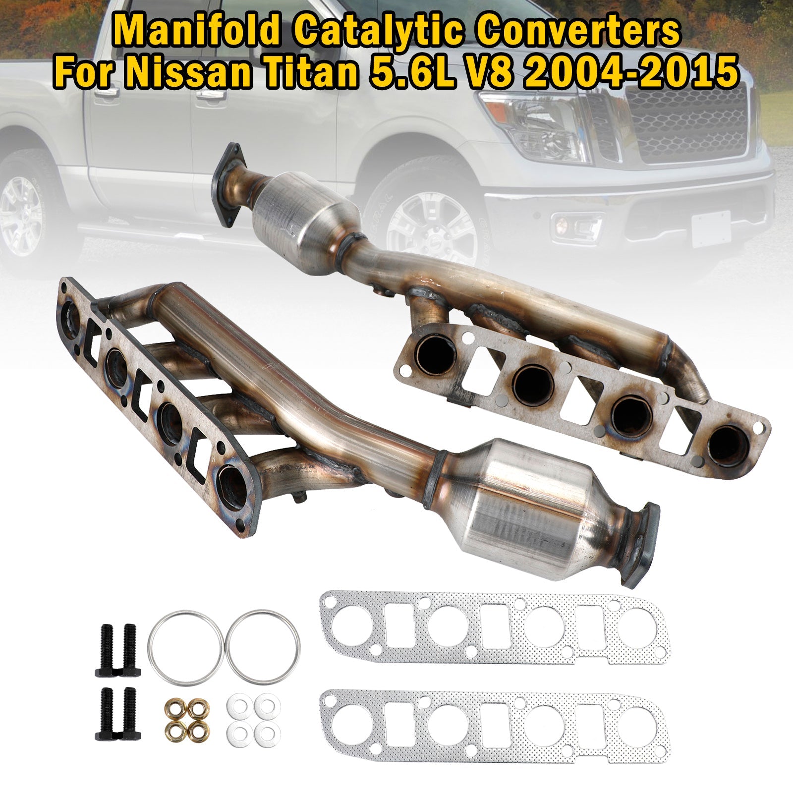 Nissan Titan 5.6L 2004-2015 Convertidores catalíticos izquierdo y derecho