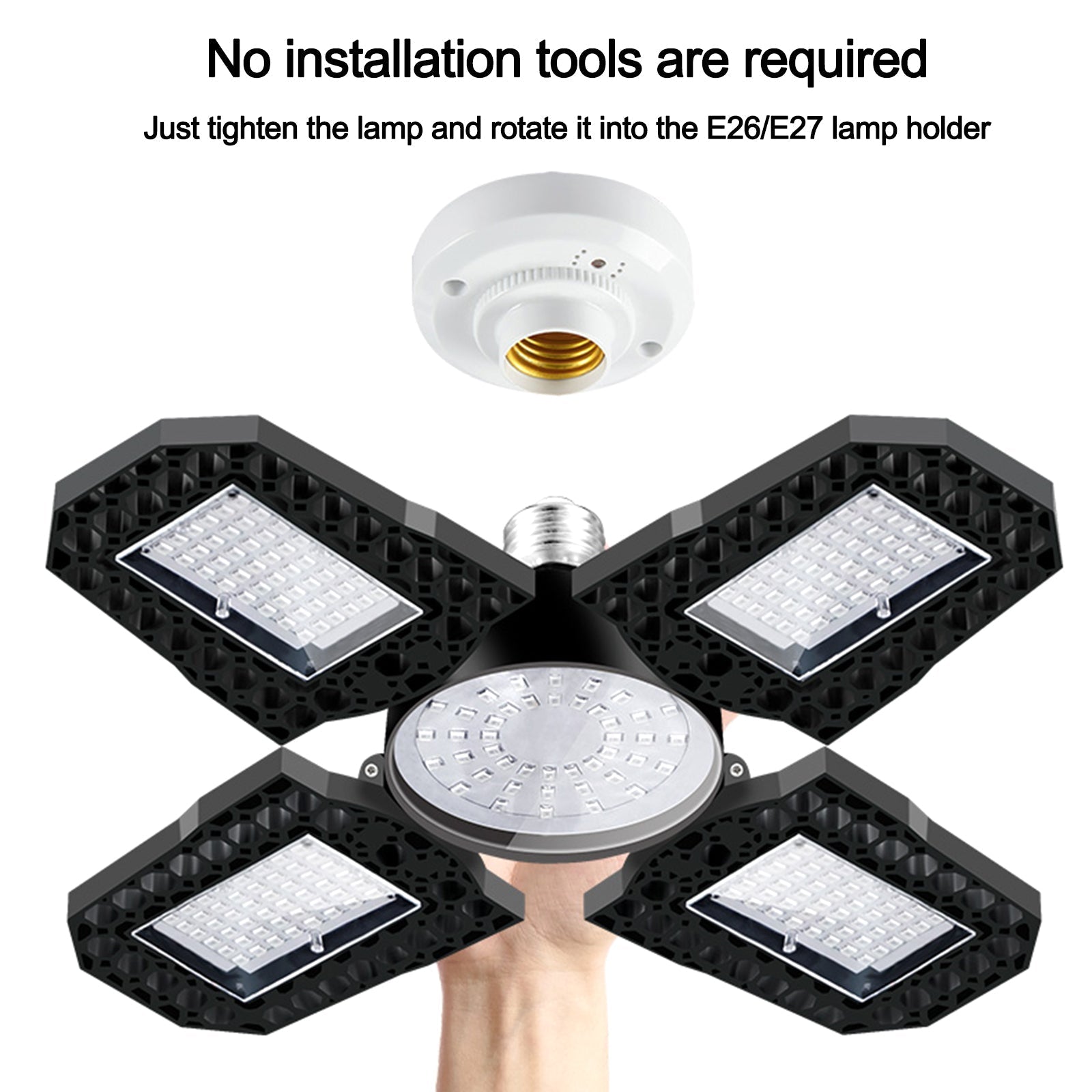 Lampada da coltivazione a LED E27 con luci di coltivazione pieghevoli a spettro completo per piante da interno