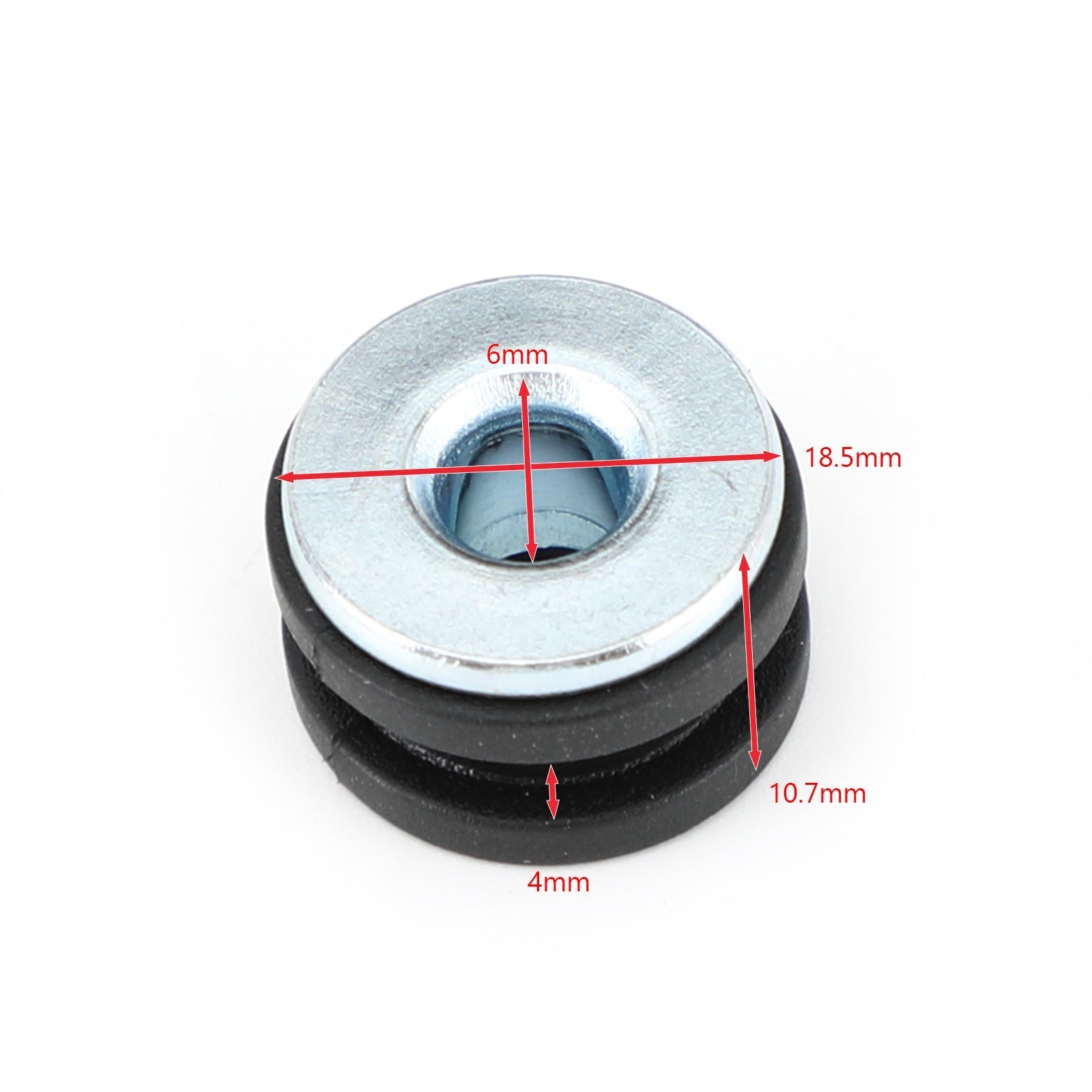 Novi 10 kosov motornega kolesa M6 Stranska plošča gume/ušesa Komplet vijakov primeren za Kawasaki