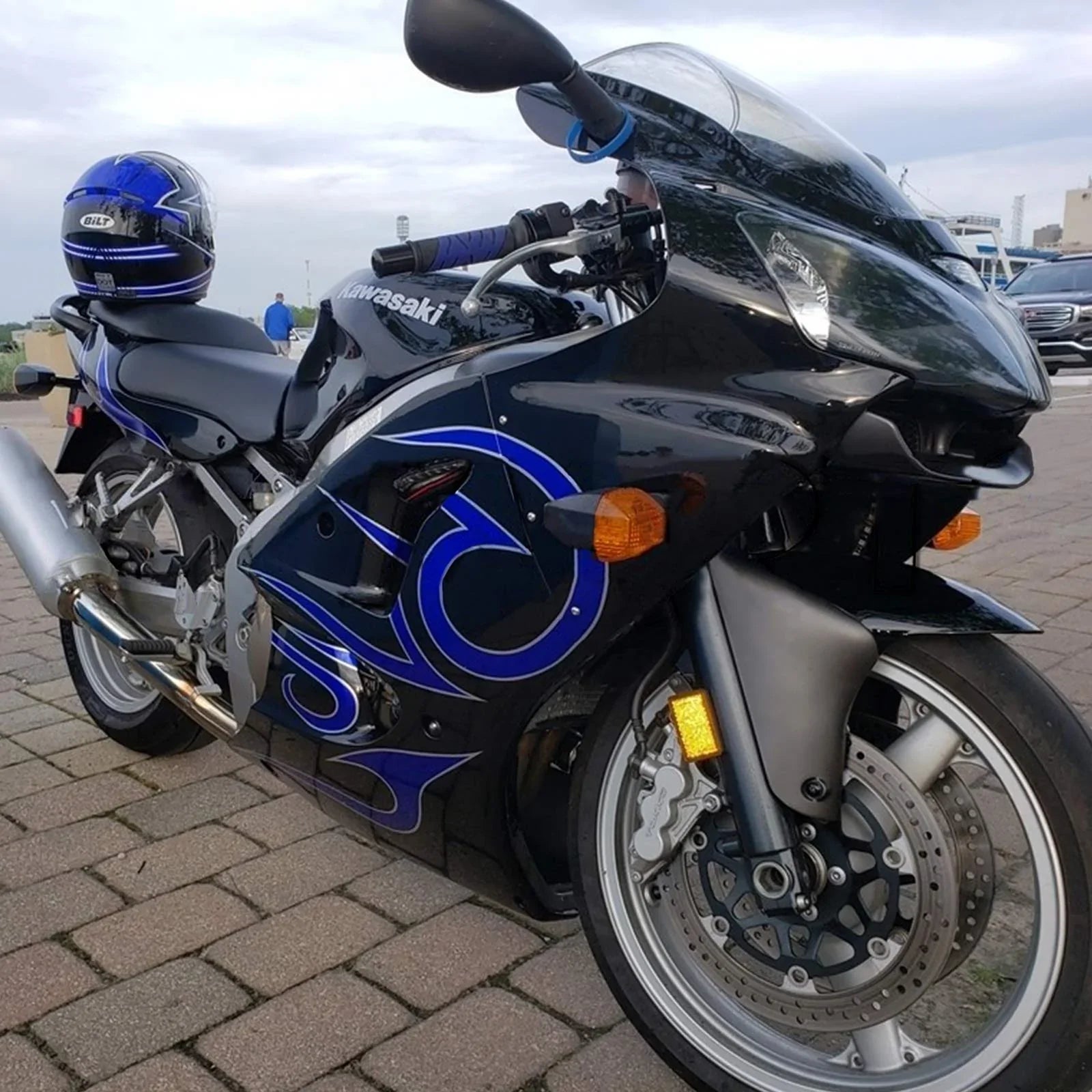 Zestaw owiewki Amotopart do Kawasaki ZX6R 636 2000-2002 ZZR600 2005-2008