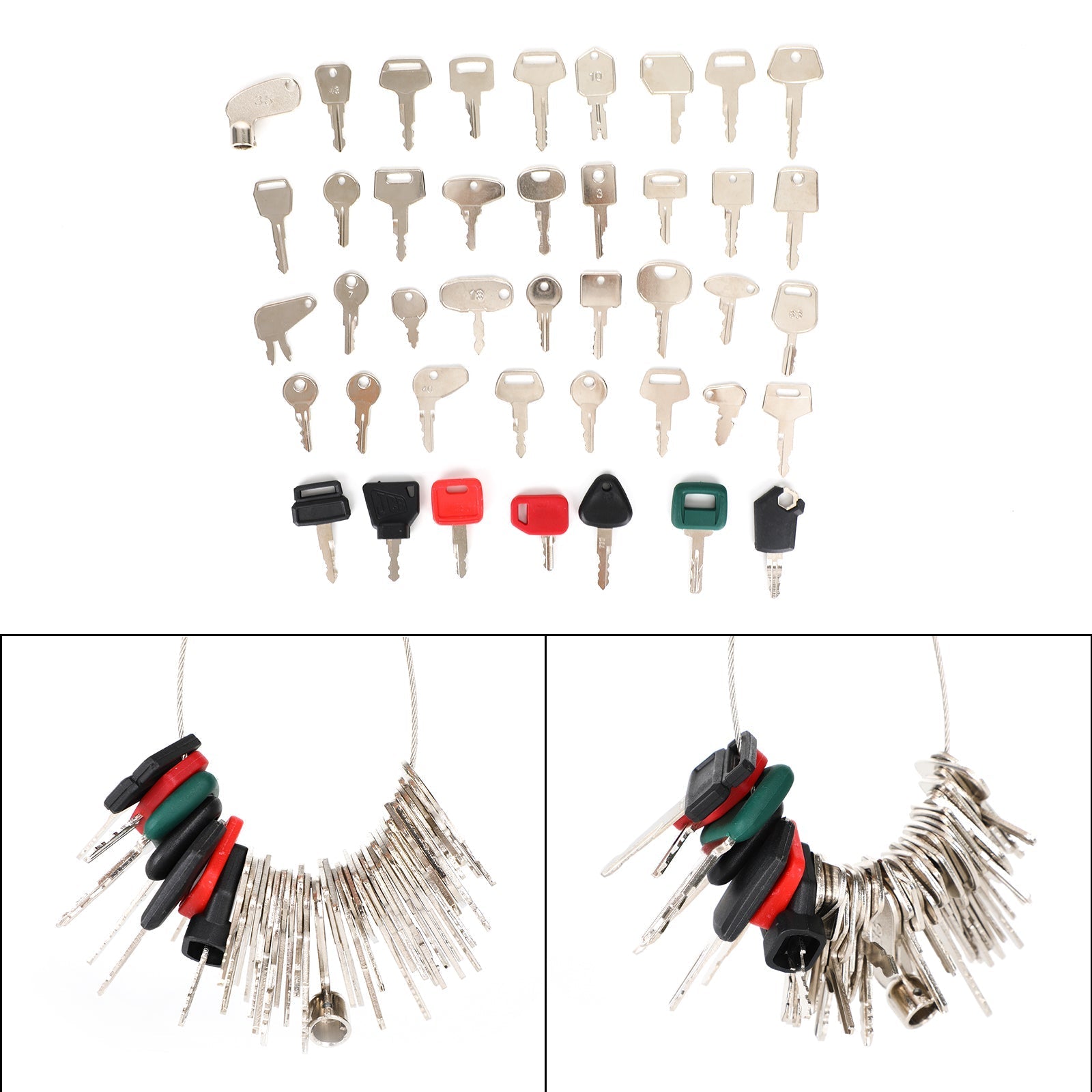 42 Zestaw kluczyków zapłonowych do ciężkiego sprzętu budowlanego do obudowy KOMATSU JD JCB Kubota