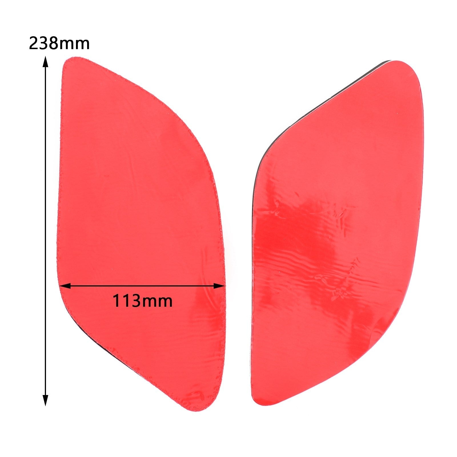 Pari sivusäiliön suojuksia Yamaha R15 V3 2017-2020 geneeriselle mustalle kumille