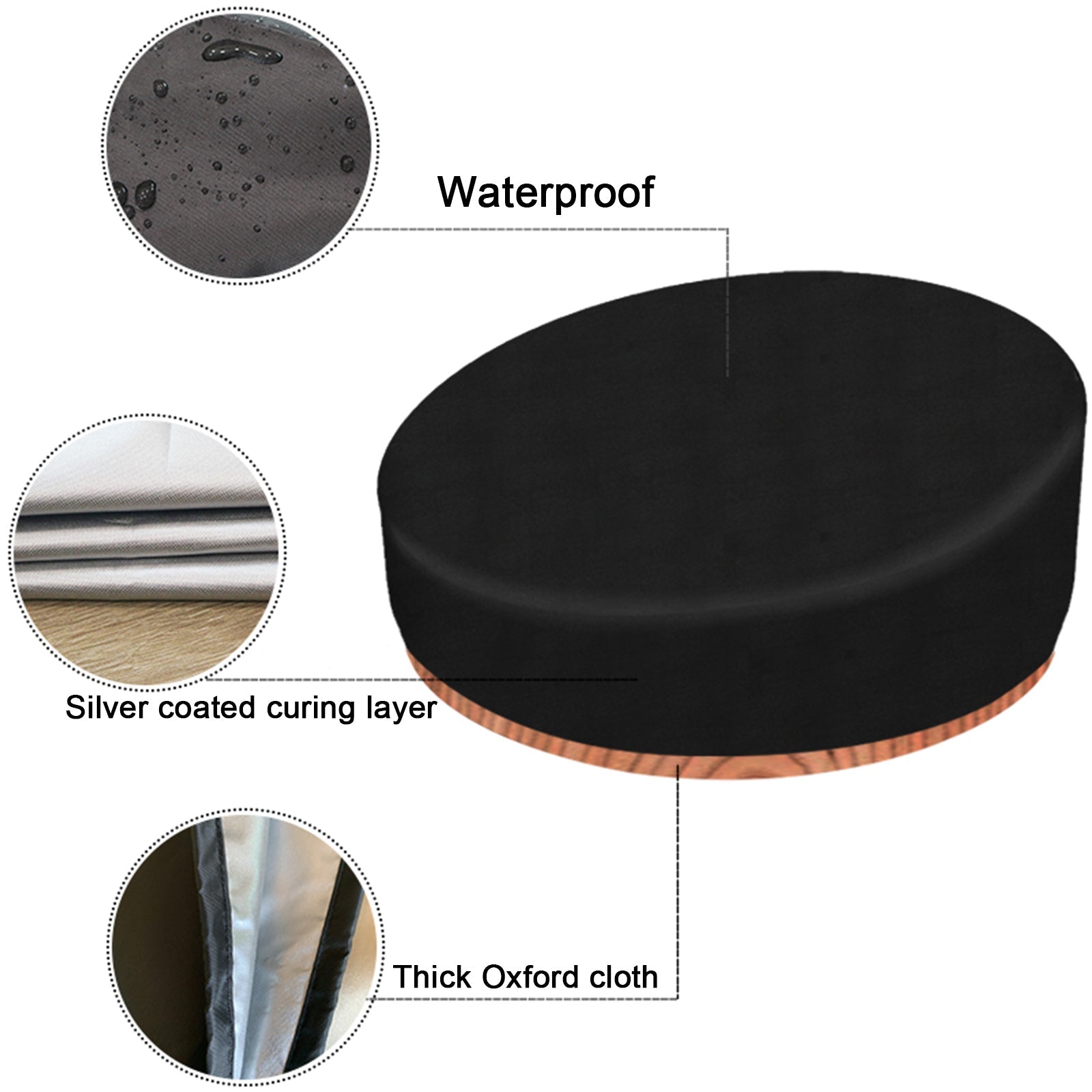 Imperméable extérieur lourd canapé chaise meubles couverture jour lit jardin Patio rond