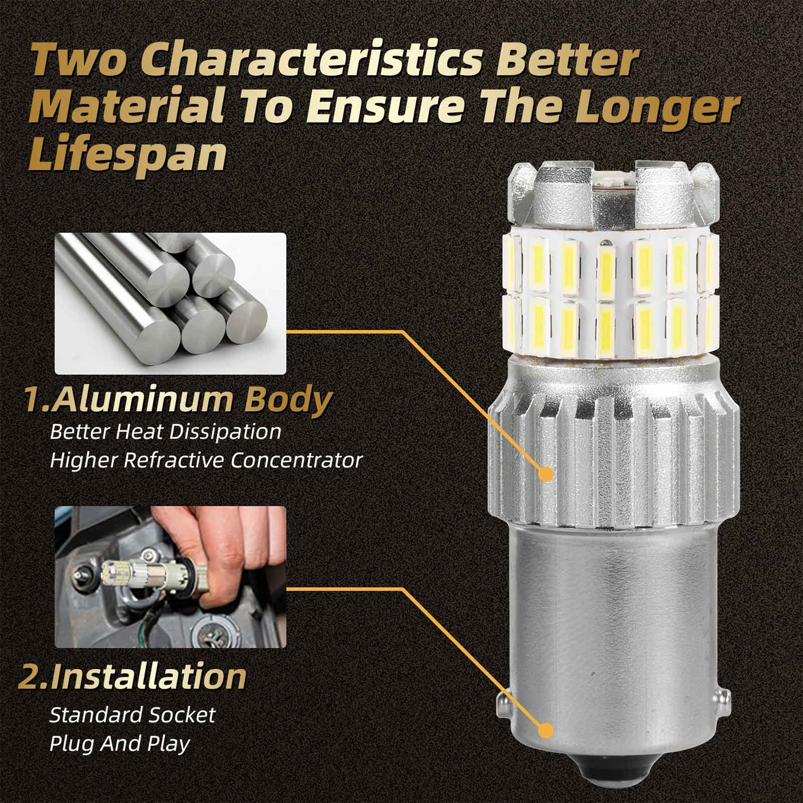 2x 1200lm a LED Canbus LED Diurne LED BIRT Generico bianco