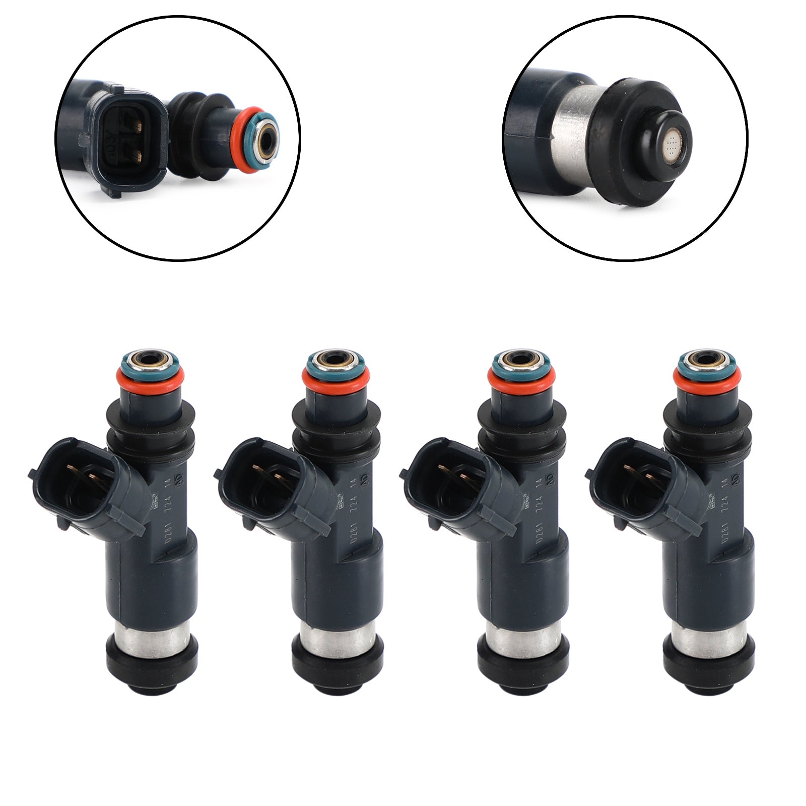 4 szt. Wtryskiwacze paliwa 195500-0281 pasują do Mitsubishi Galant Eclipse 2.4L 2004-2012 Generic