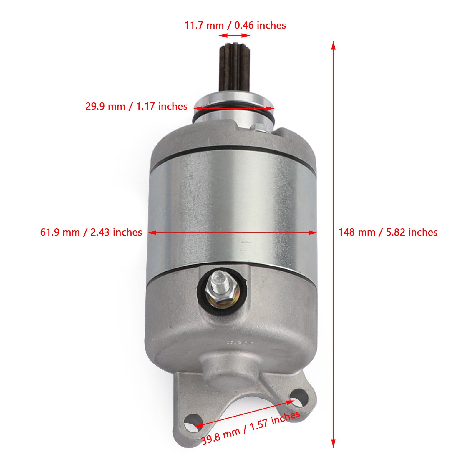 Nouveau démarreur CCW 9 cannelures pour Honda CRF250 CRF250X 2004-2019 31200-KSC-671 générique