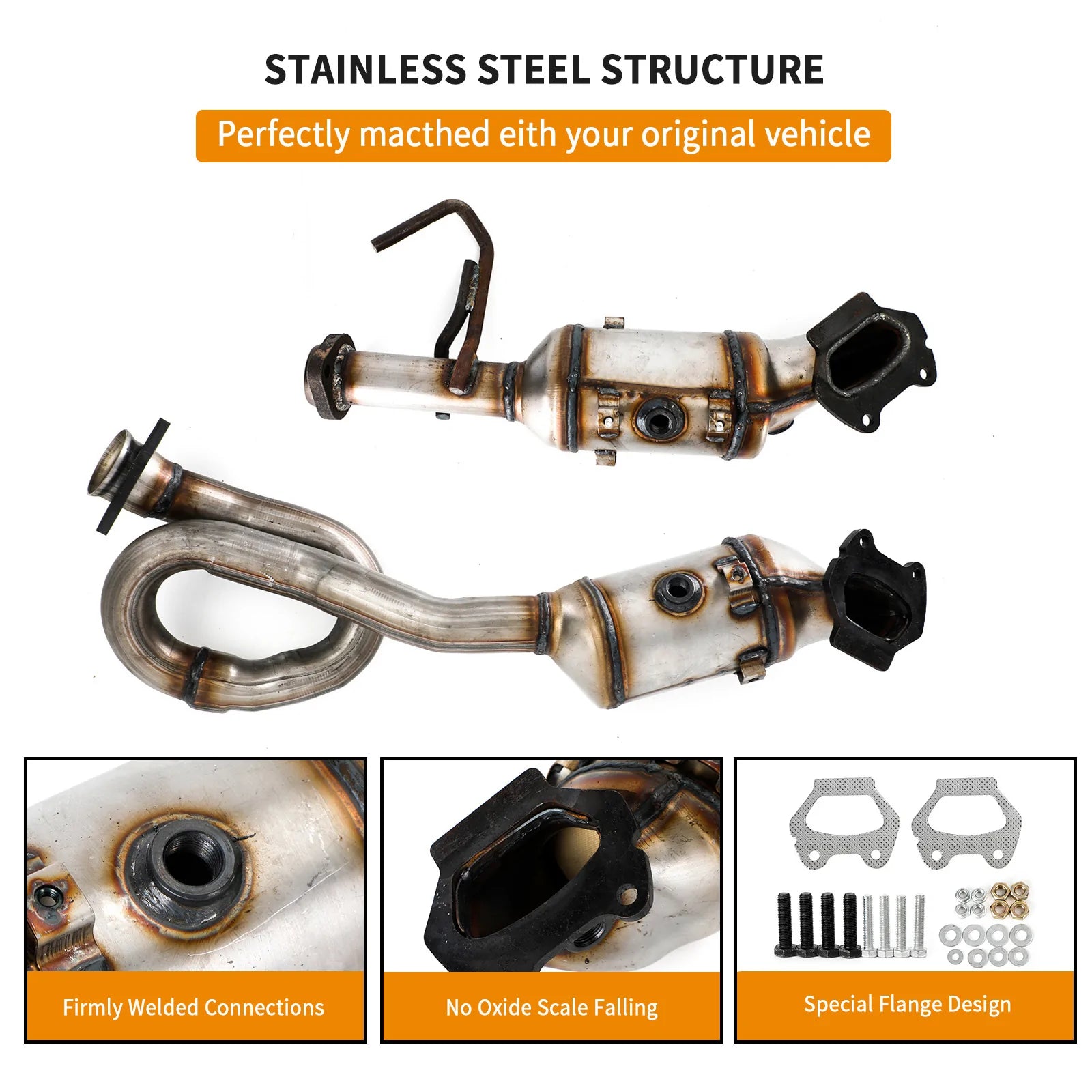 Jeep Wrangler 3.6L V6 2012-2017 Juego de convertidor catalítico izquierdo y derecho Fedex Express