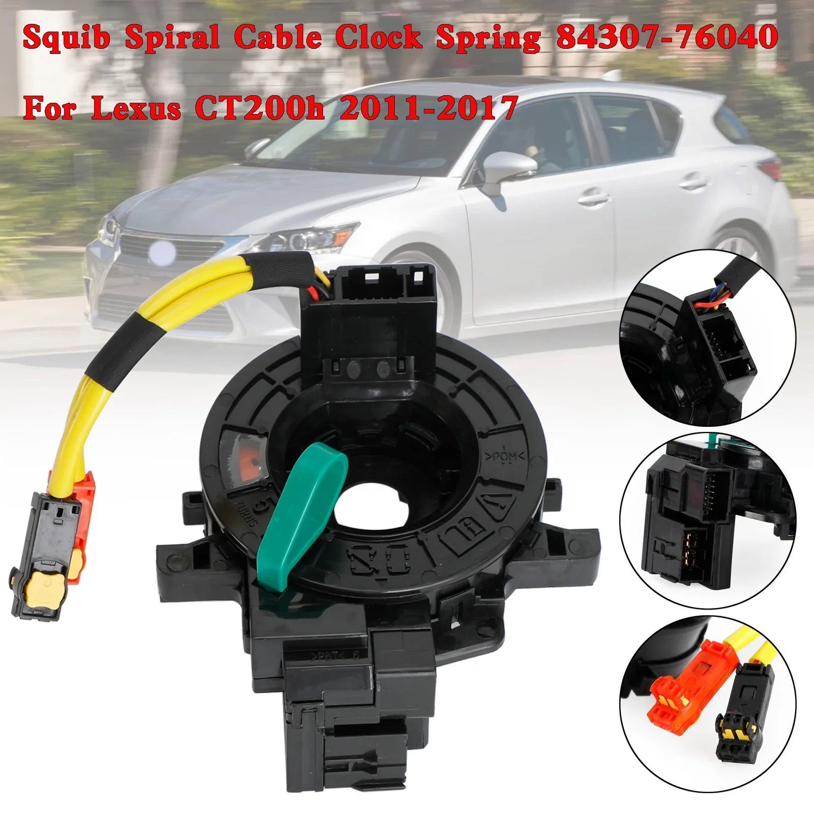 Lexus CT200h 2011-2017 Squib Spiral Câble Horloge Ressort 84307-76040 84306-50210 84307-48100