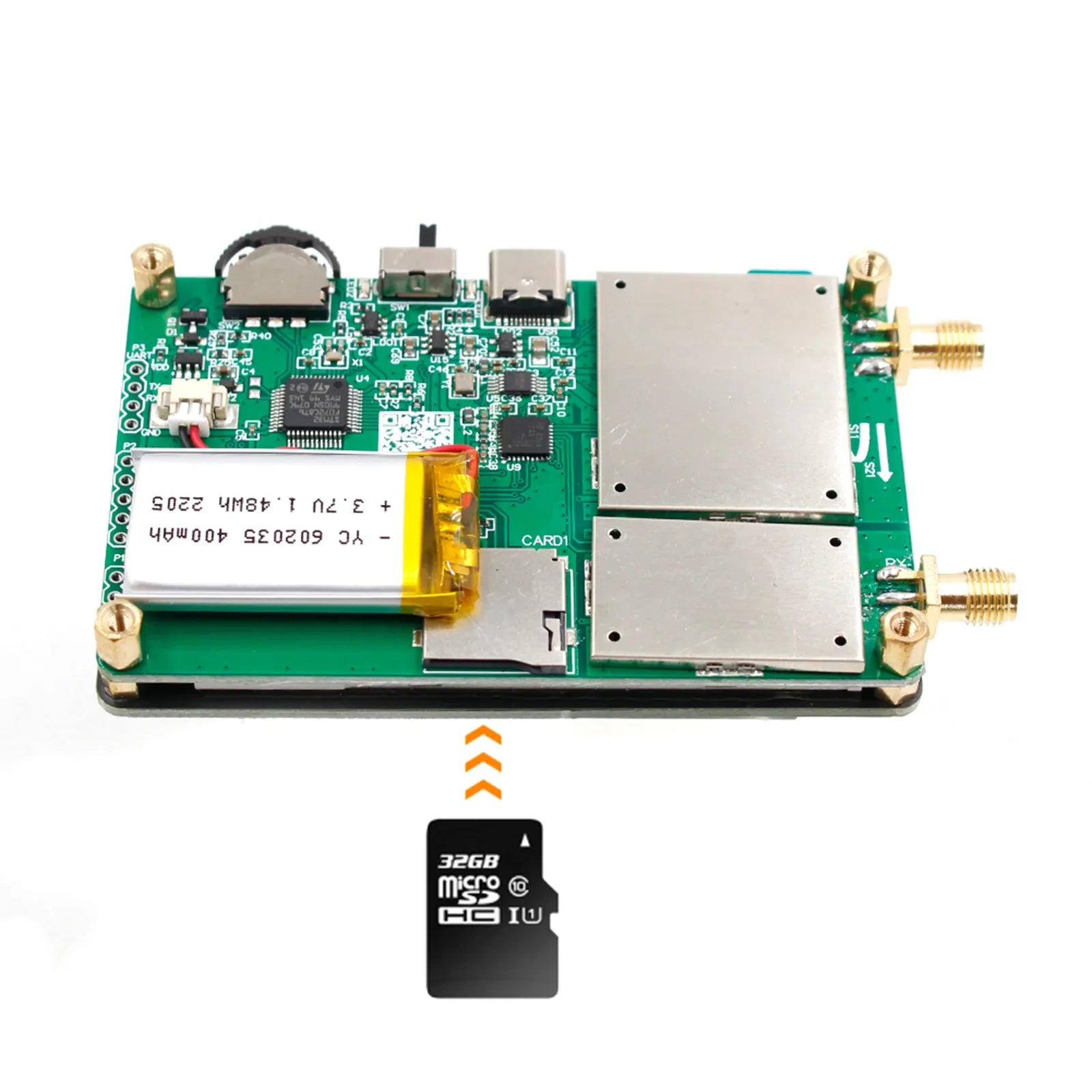 Analizator anten sieciowych wektorowych NanoVNA-H Analizator MF HF VHF UHF z gniazdem karty SD