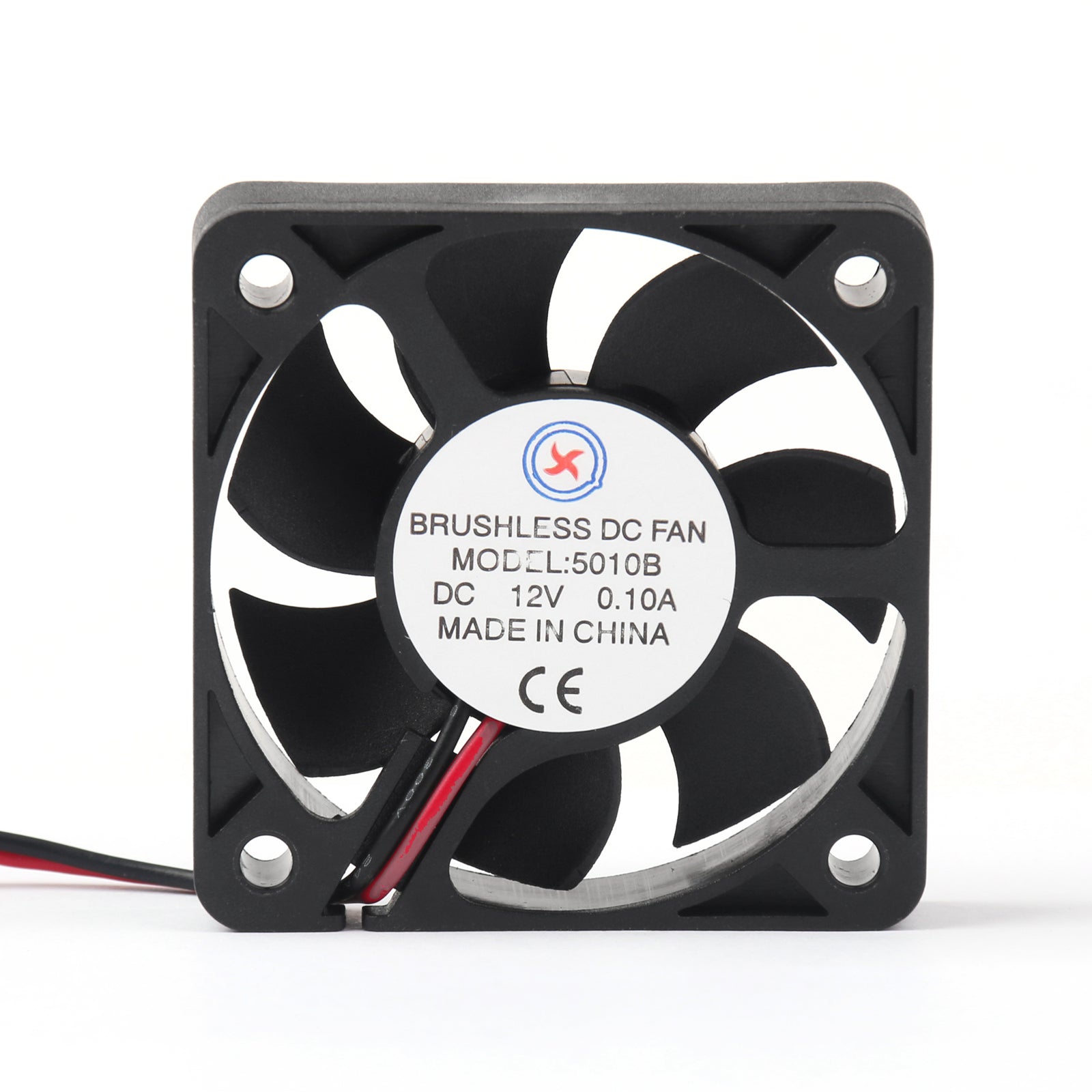 4 pièces 50mm x 10mm 5010B DC 12V 0.1A 2 broches ventilateur de refroidissement sans balais roulement à billes